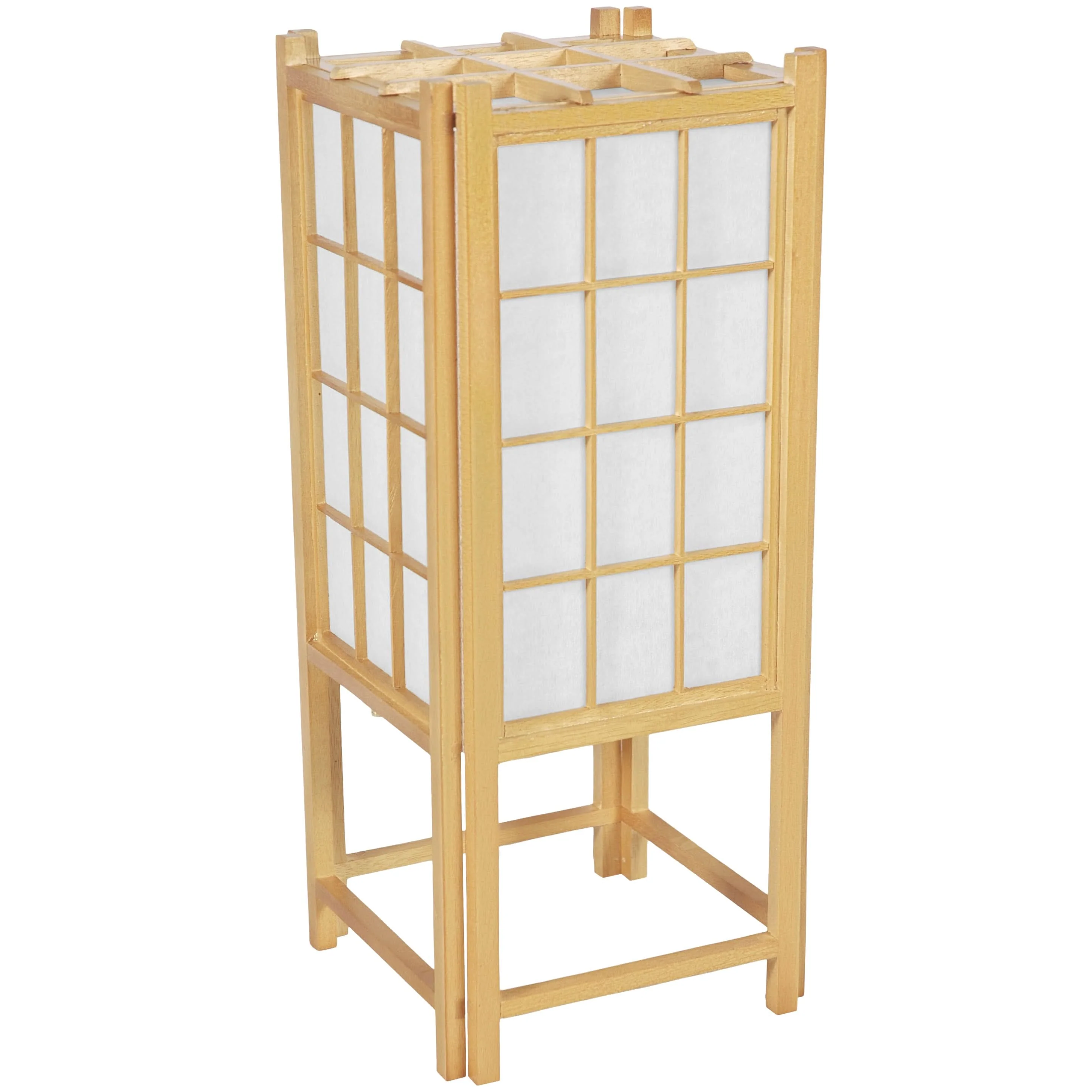 18" Window Pane Shoji Lamp - Image 2