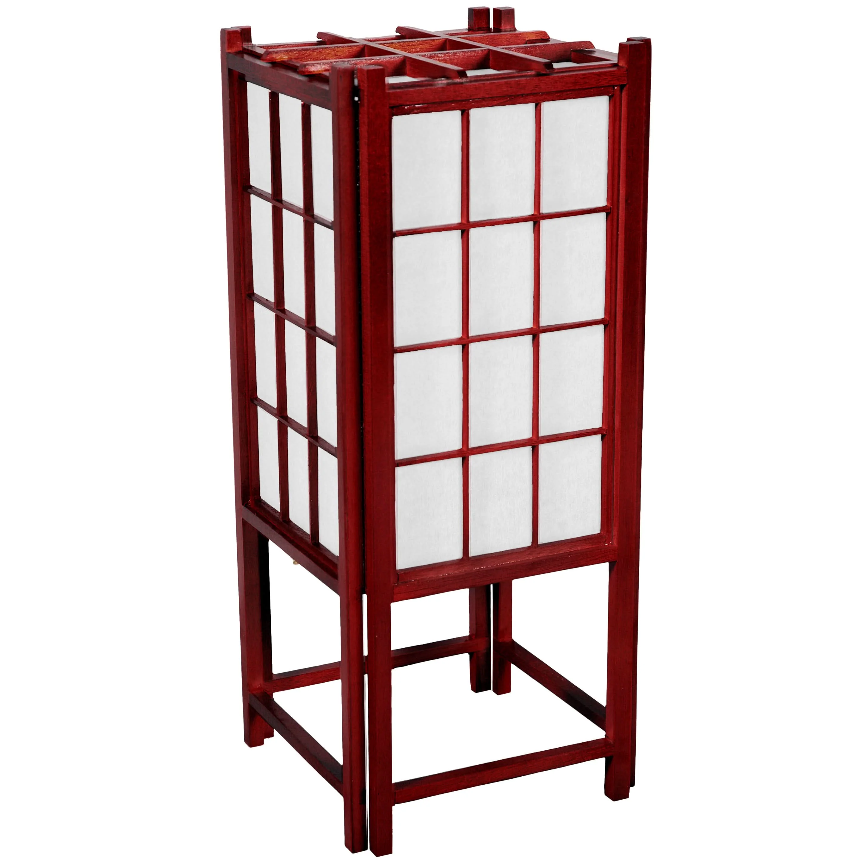 18" Window Pane Shoji Lamp - Image 3