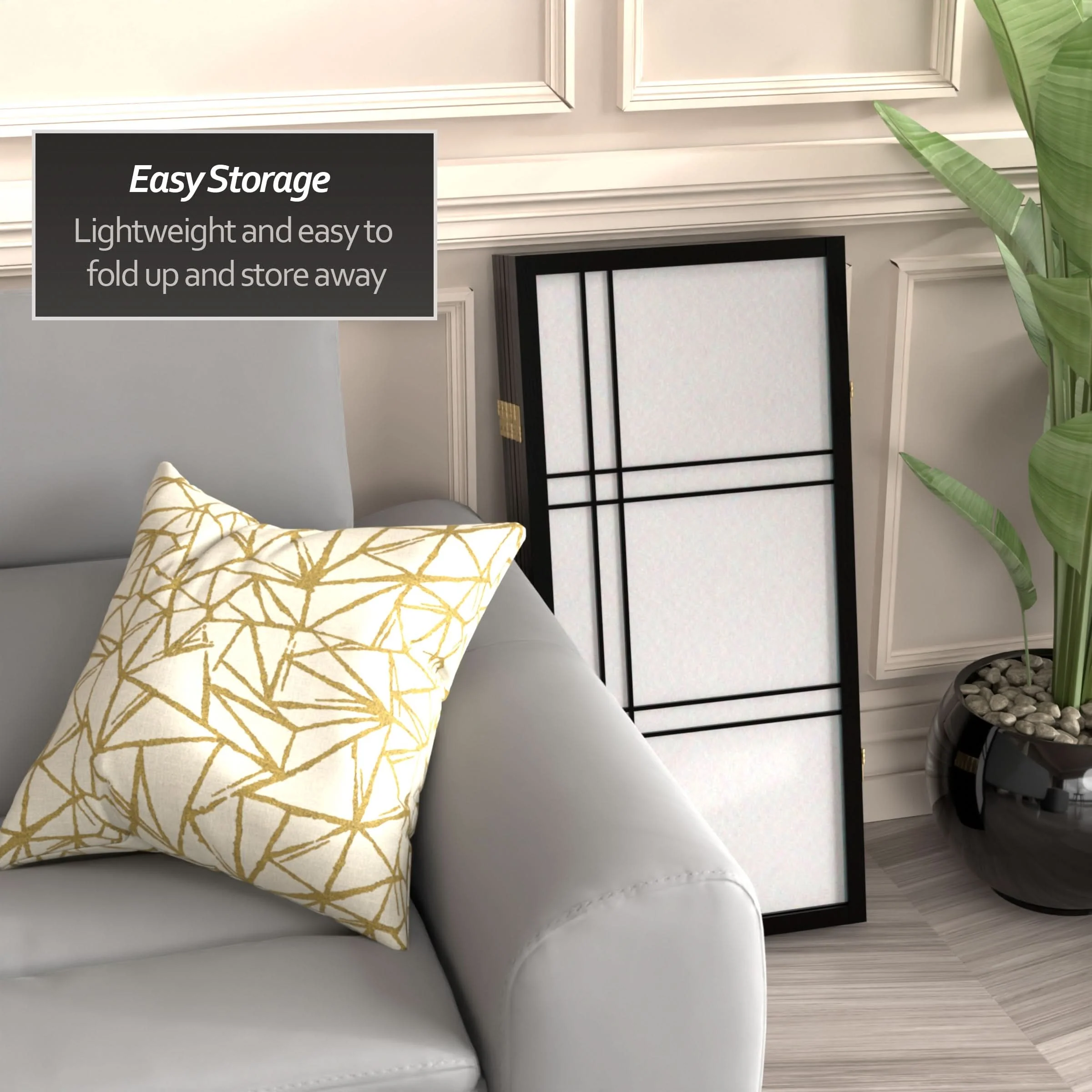 3 ft. Short Double Cross Shoji Screen - Image 45