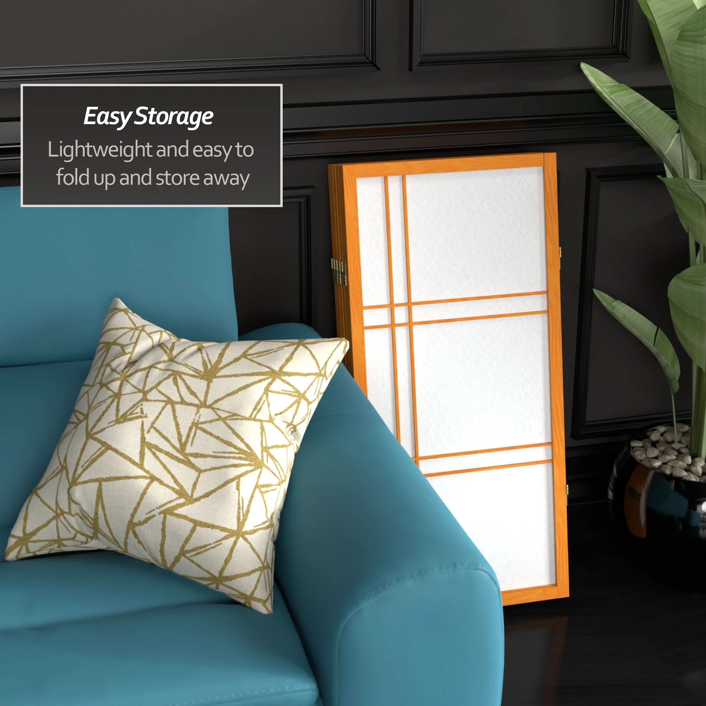 3 ft. Short Double Cross Shoji Screen - Image 49