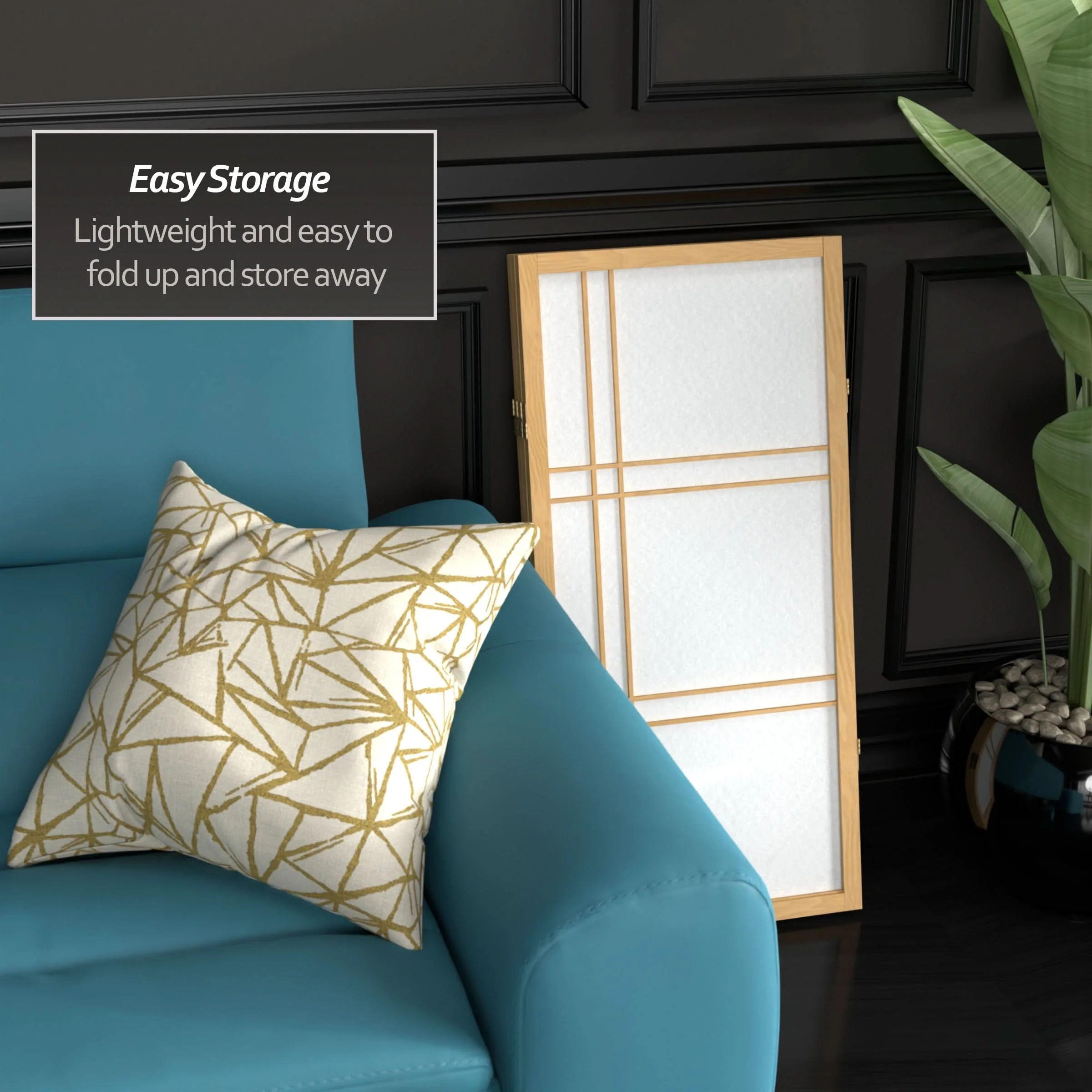 3 ft. Short Double Cross Shoji Screen - Image 50