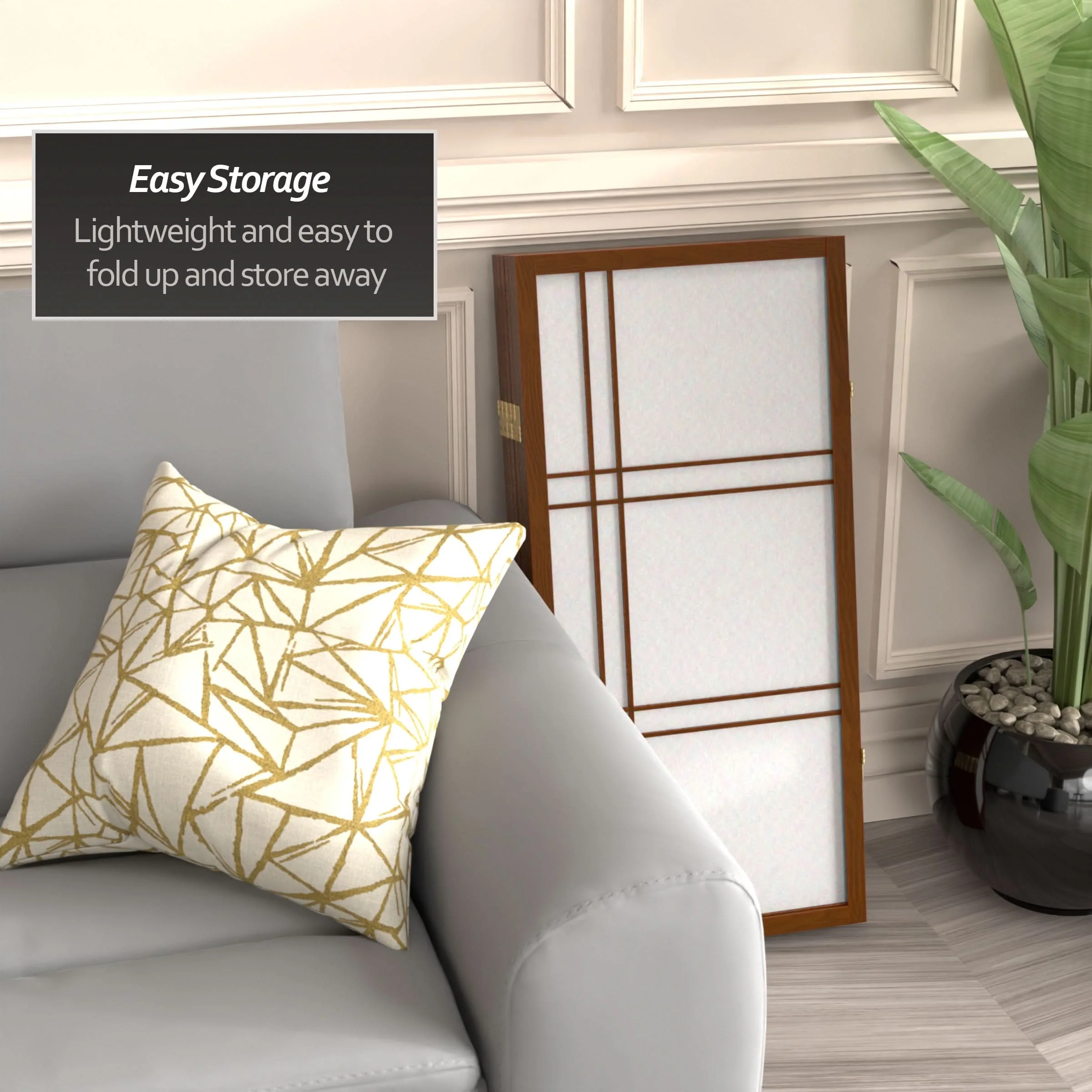 3 ft. Short Double Cross Shoji Screen - Image 58