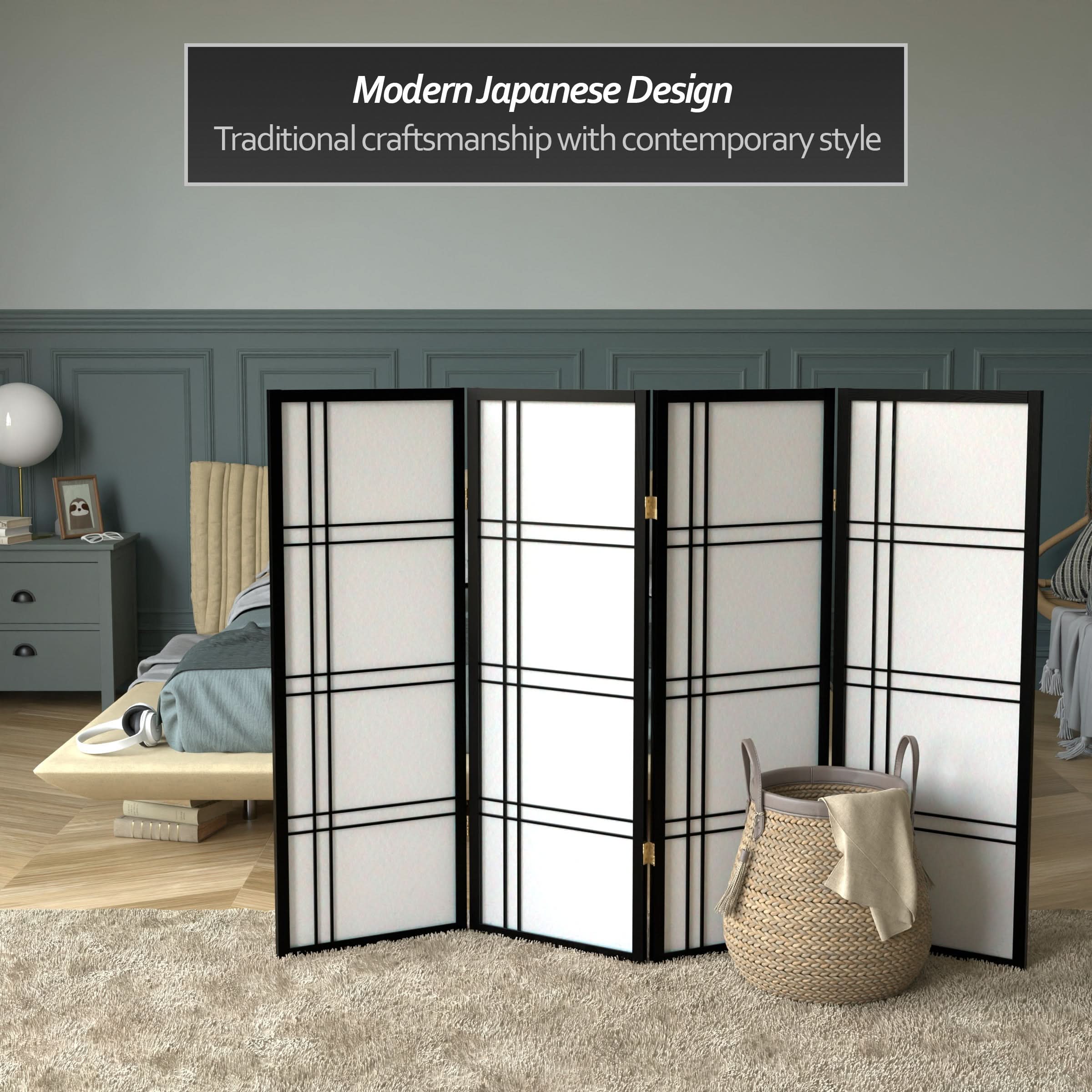 4 ft. Short Double Cross Shoji Screen - Image 22