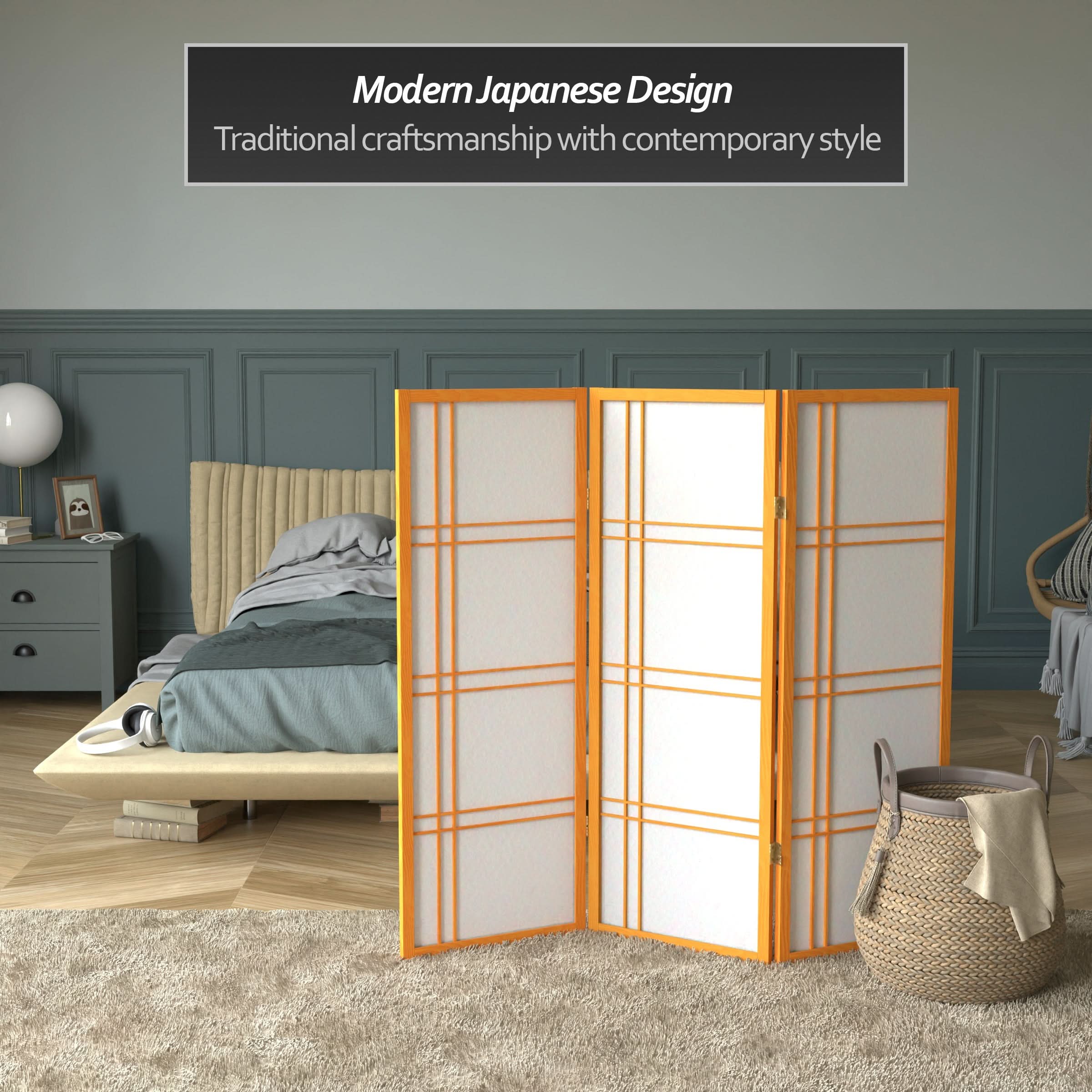 4 ft. Short Double Cross Shoji Screen - Image 25