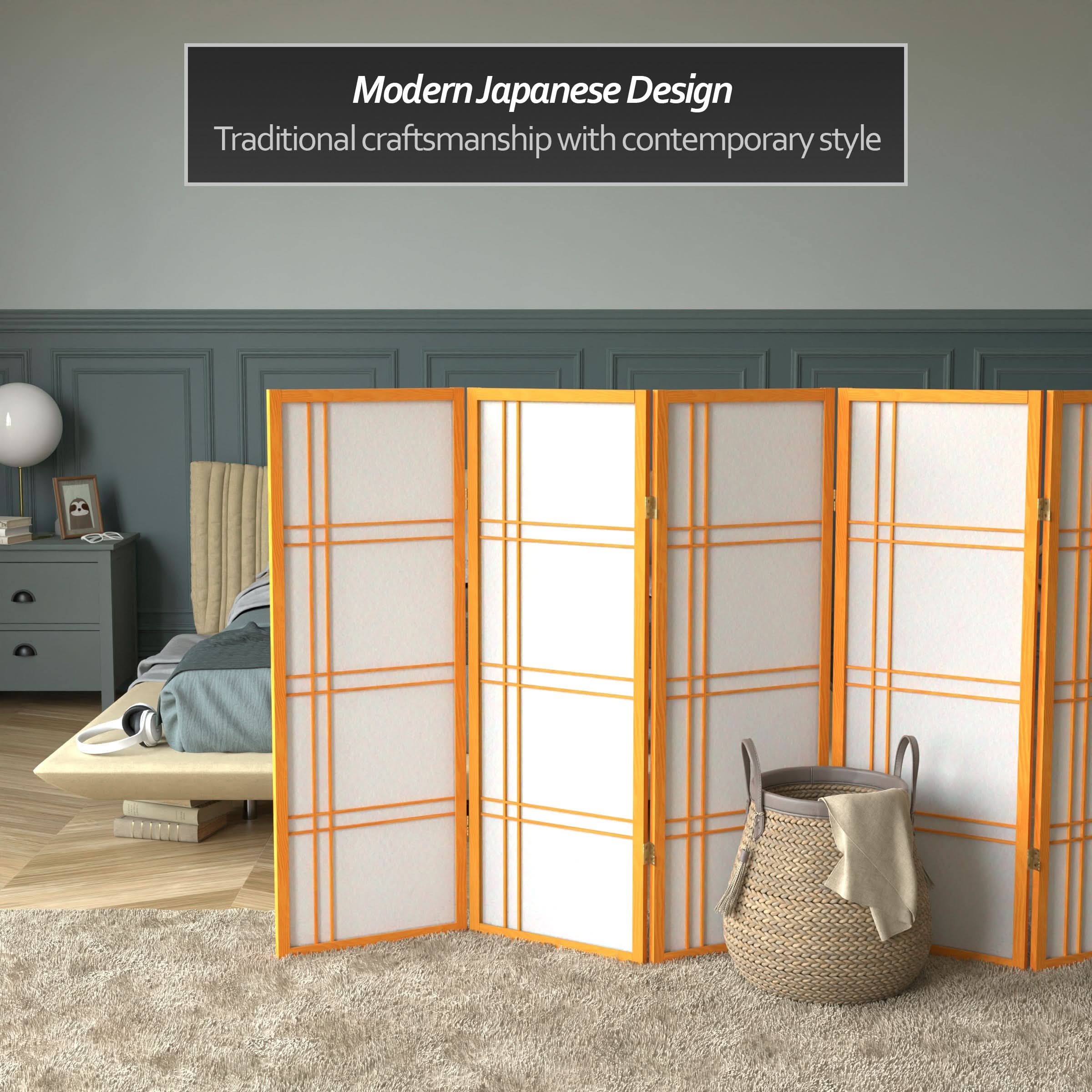 4 ft. Short Double Cross Shoji Screen - Image 27