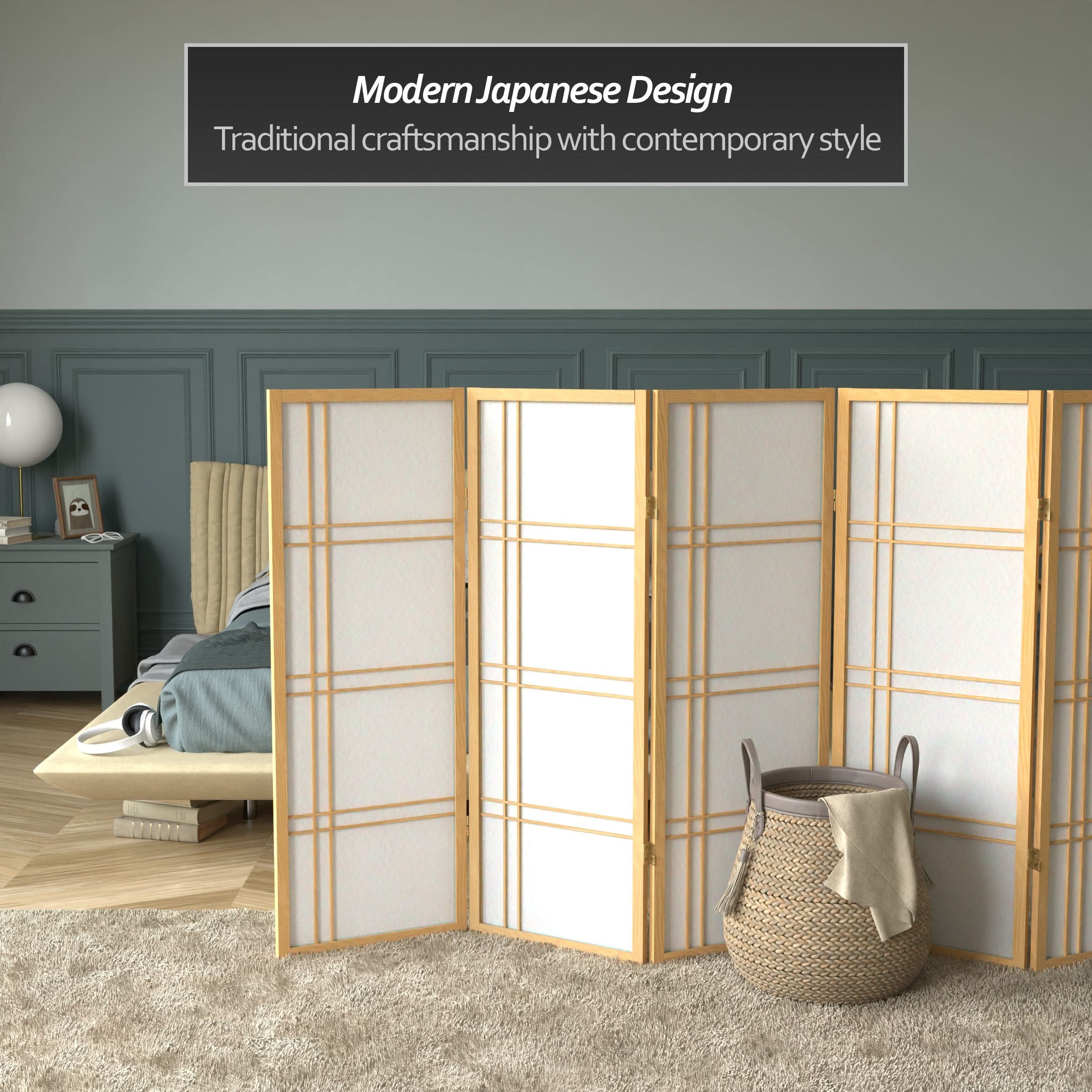 4 ft. Short Double Cross Shoji Screen - Image 31