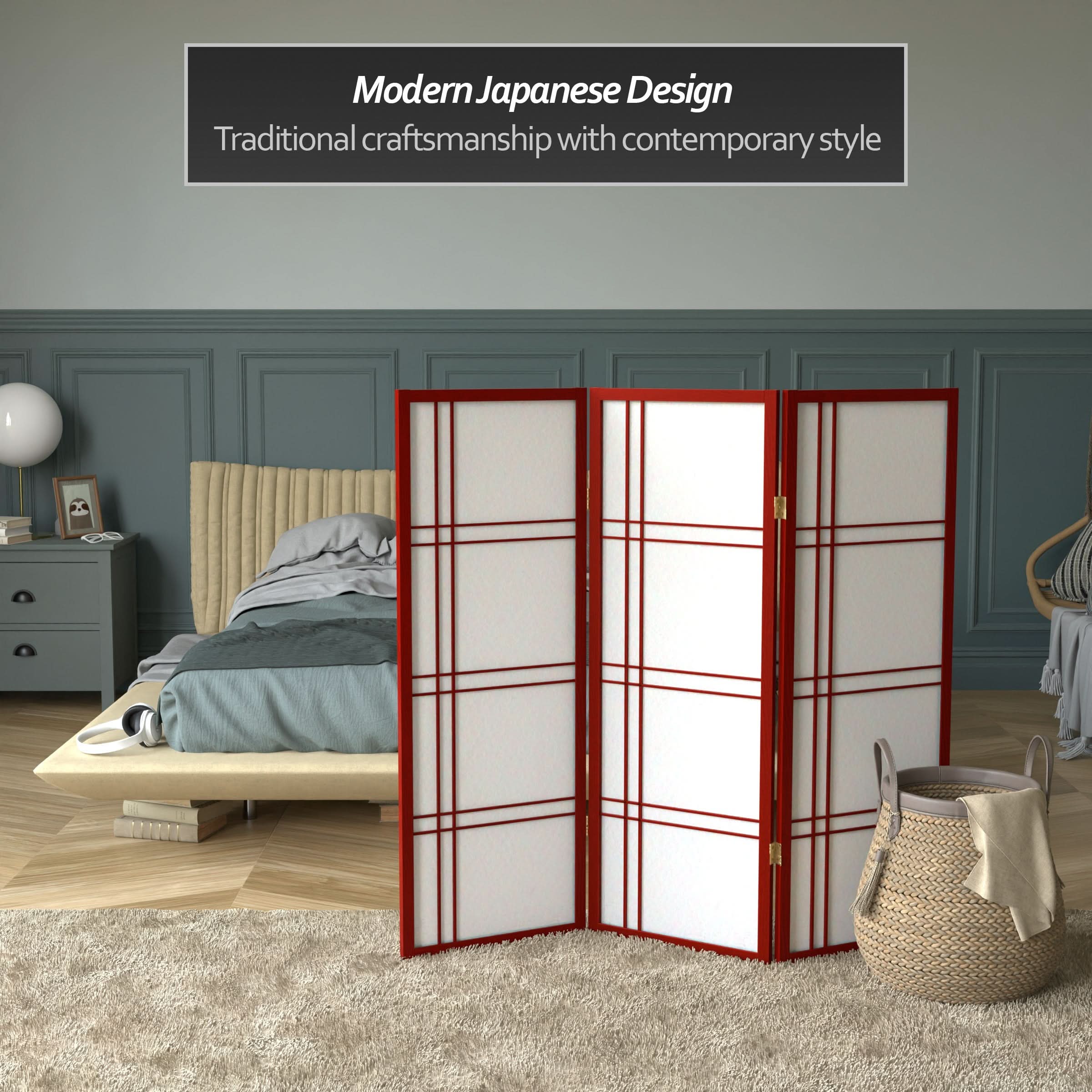 4 ft. Short Double Cross Shoji Screen - Image 33