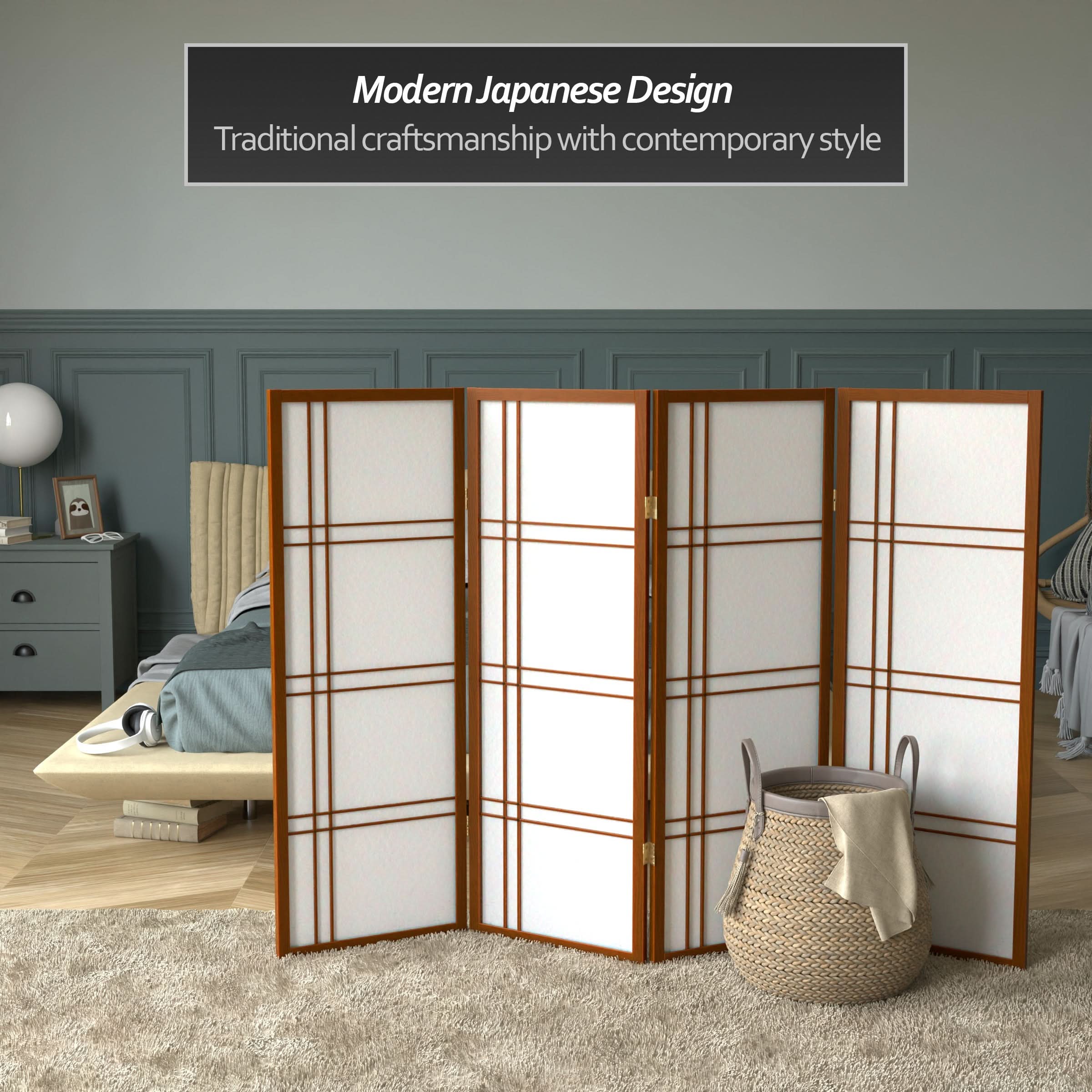 4 ft. Short Double Cross Shoji Screen - Image 35