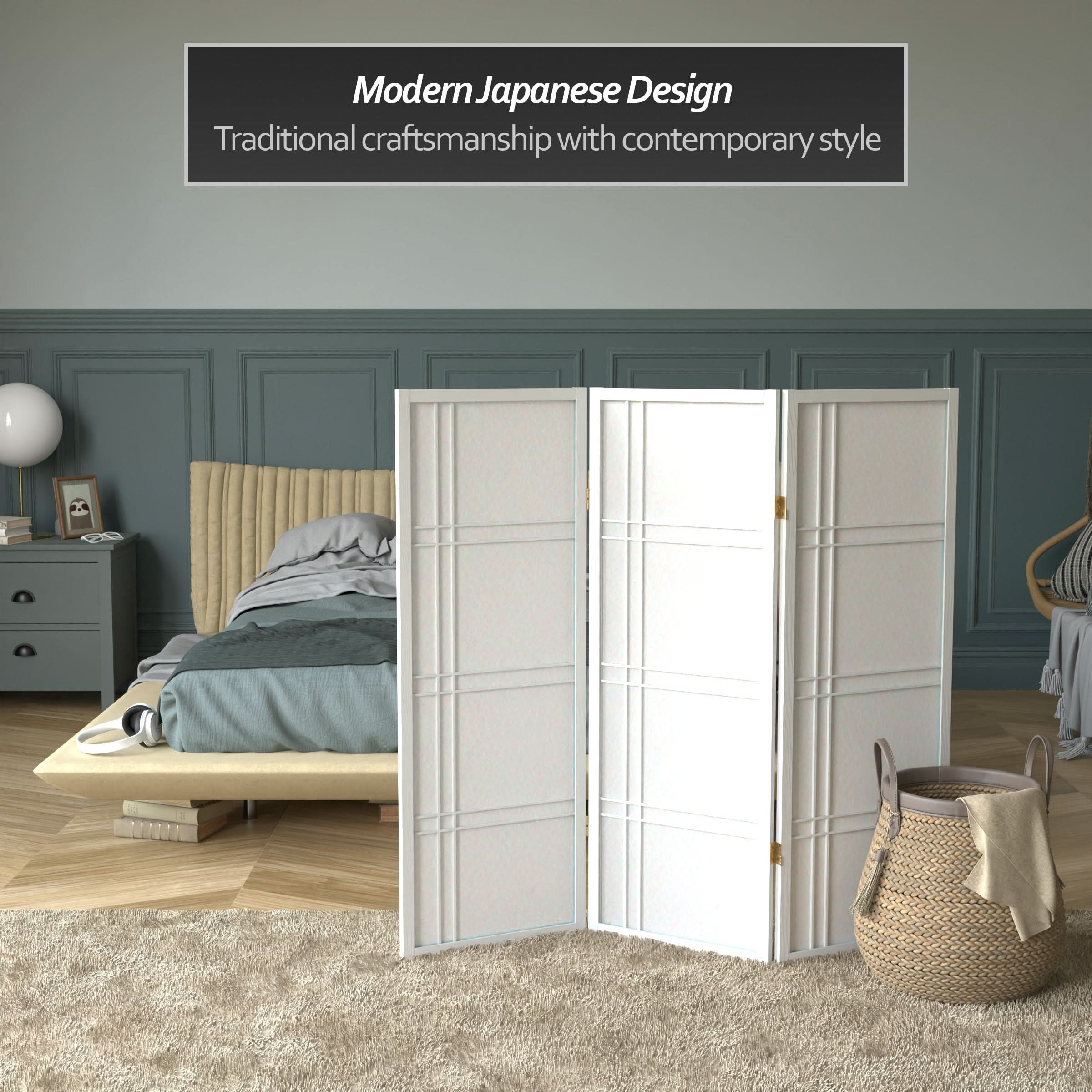 4 ft. Short Double Cross Shoji Screen - Image 38