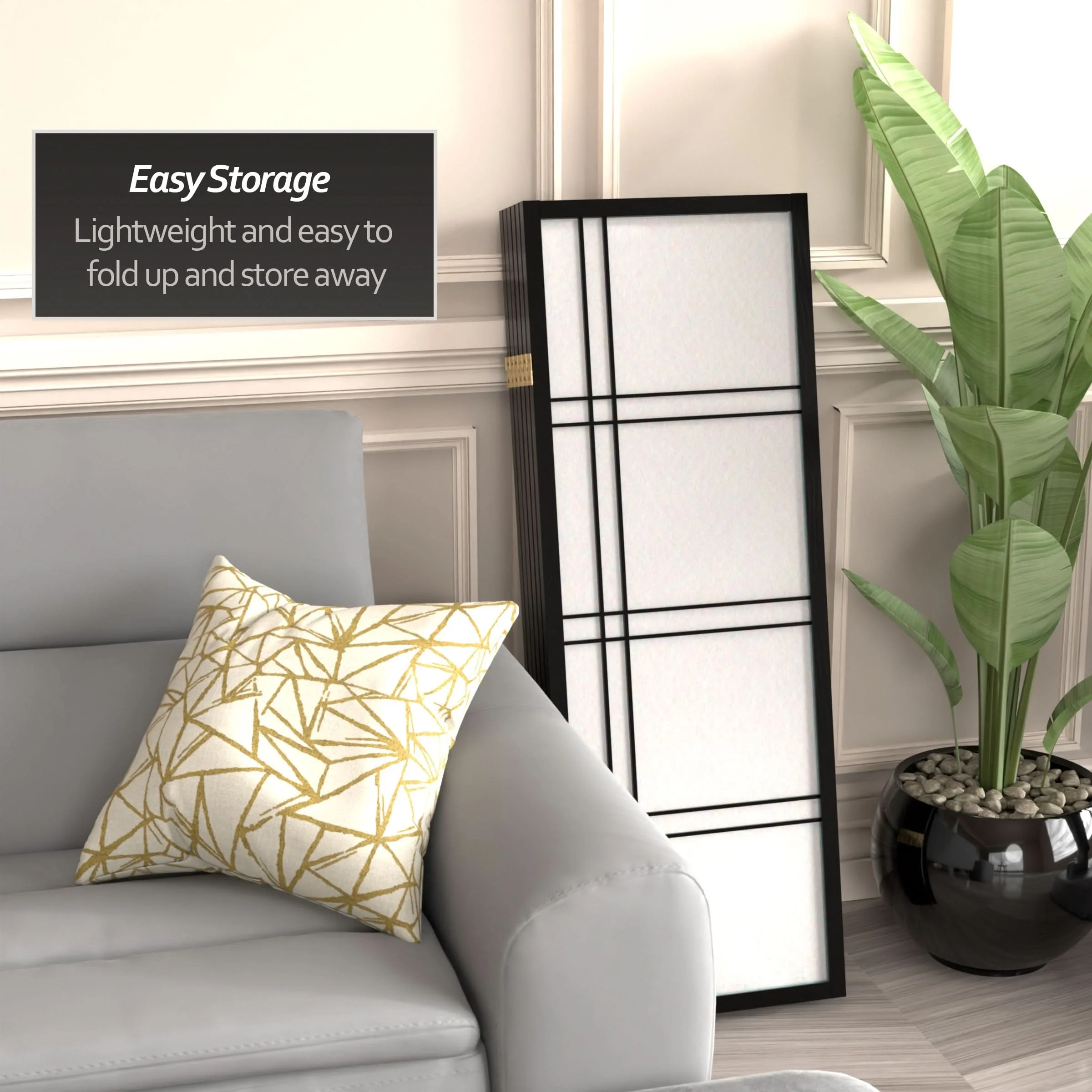 4 ft. Short Double Cross Shoji Screen - Image 44