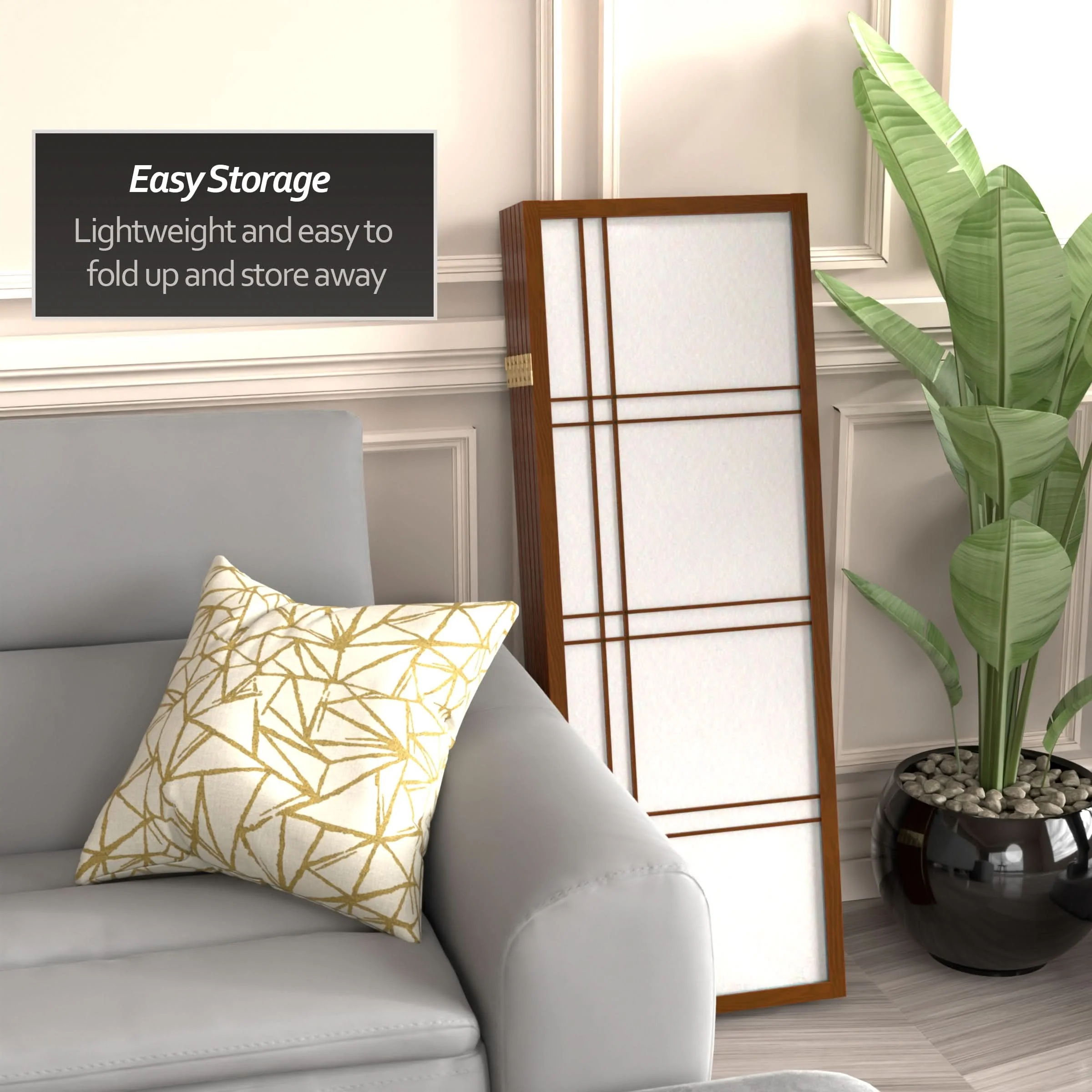 4 ft. Short Double Cross Shoji Screen - Image 57