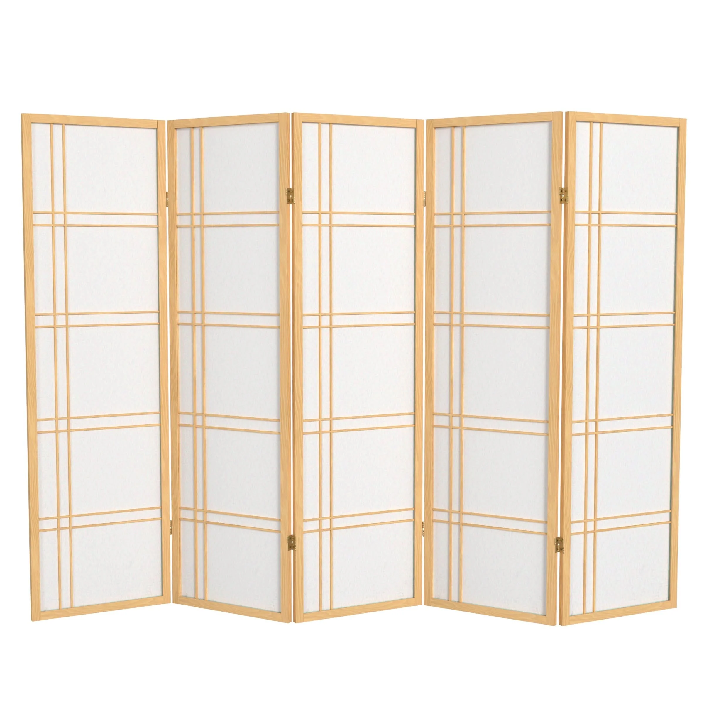 5 ft. Tall Double Cross Shoji Screen - Image 11