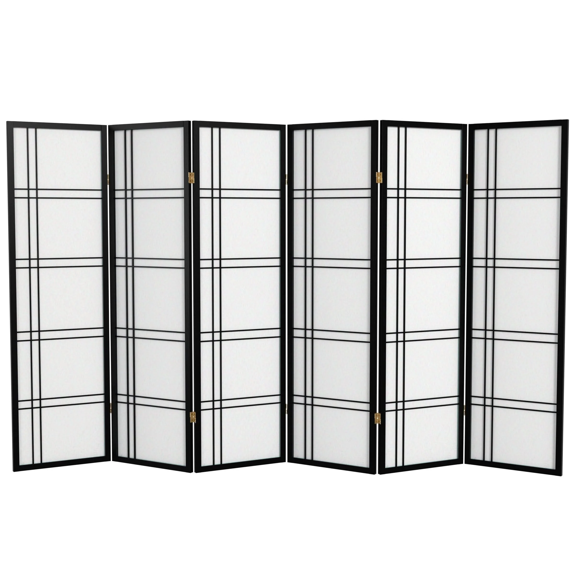5 ft. Tall Double Cross Shoji Screen - Image 4
