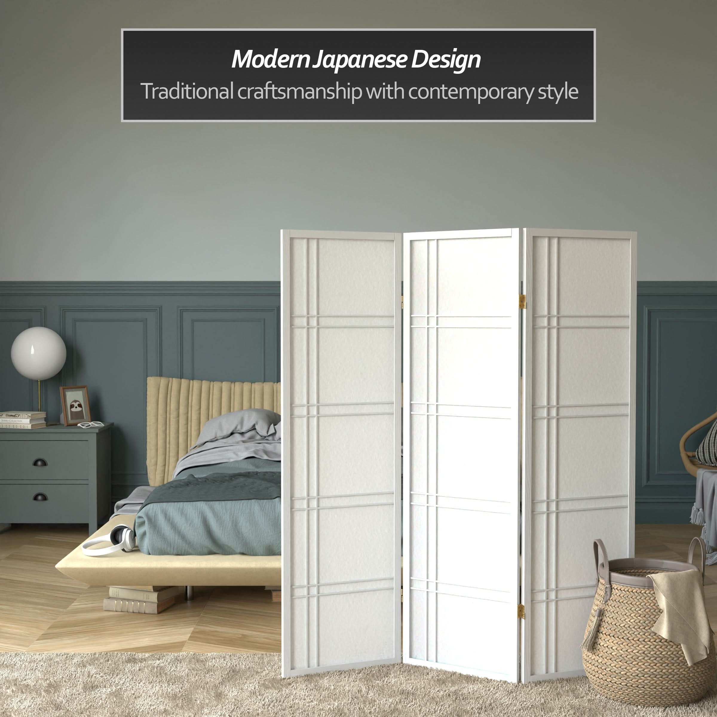 5 ft. Tall Double Cross Shoji Screen - Image 45