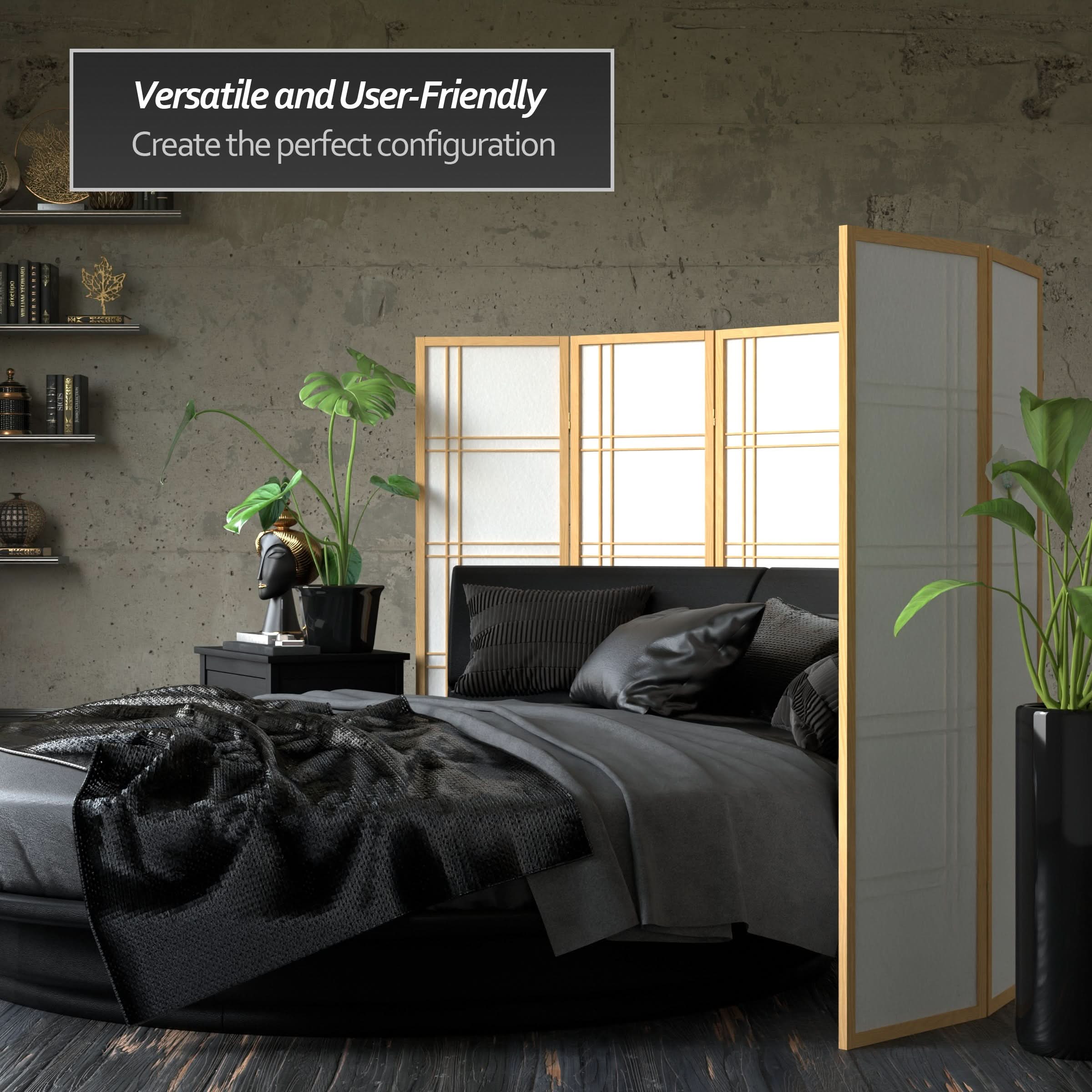 5 ft. Tall Double Cross Shoji Screen - Image 59