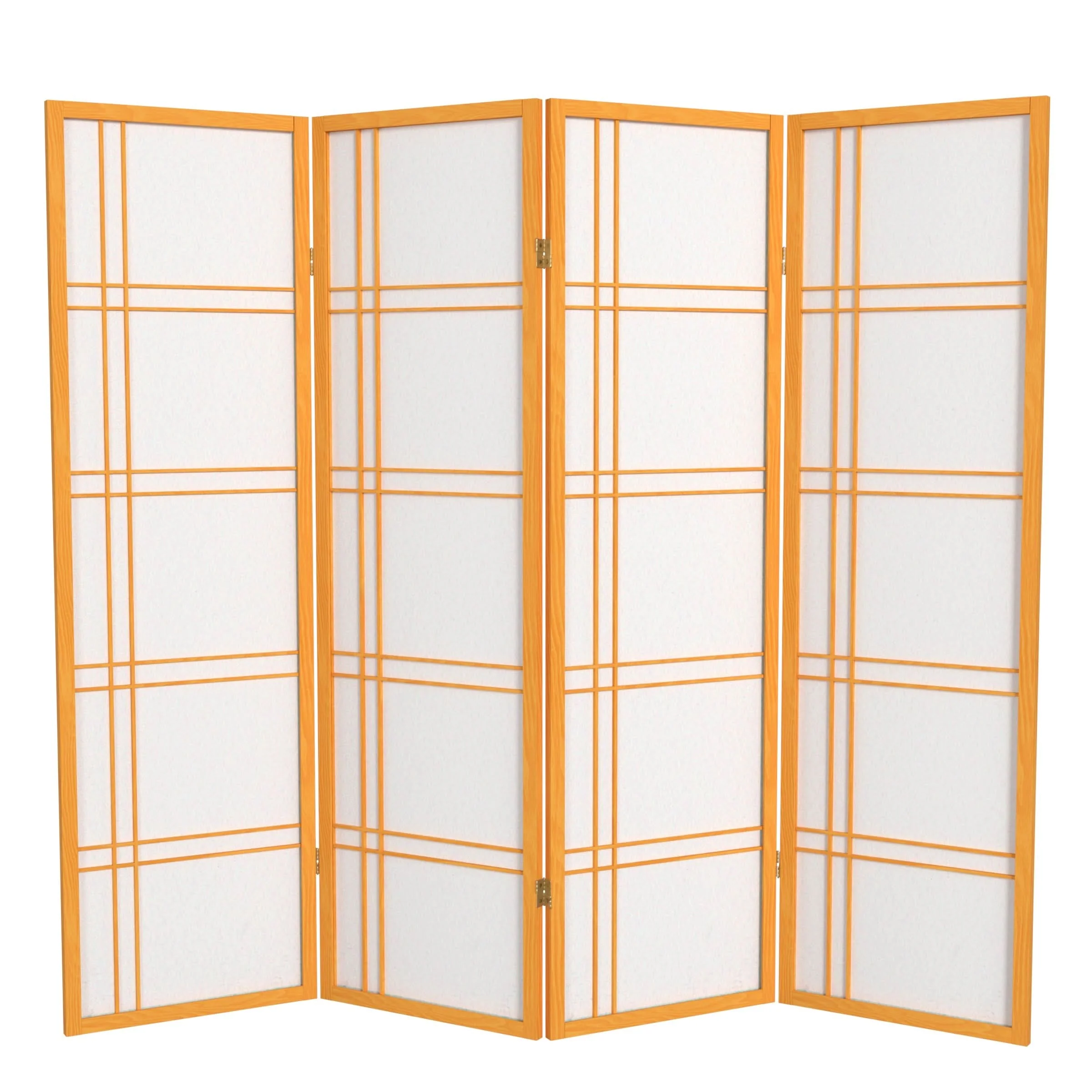 5 ft. Tall Double Cross Shoji Screen - Image 6