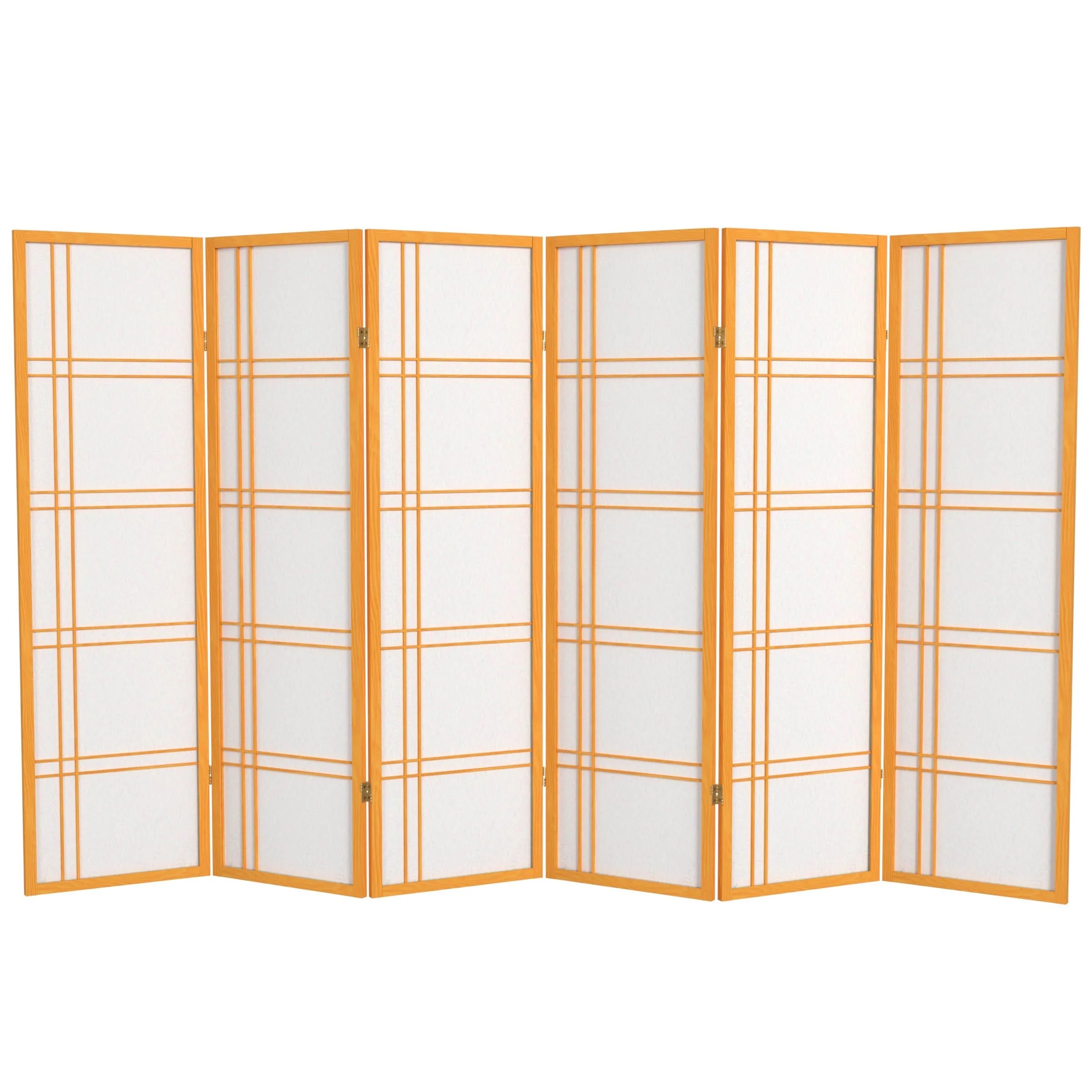 5 ft. Tall Double Cross Shoji Screen - Image 8