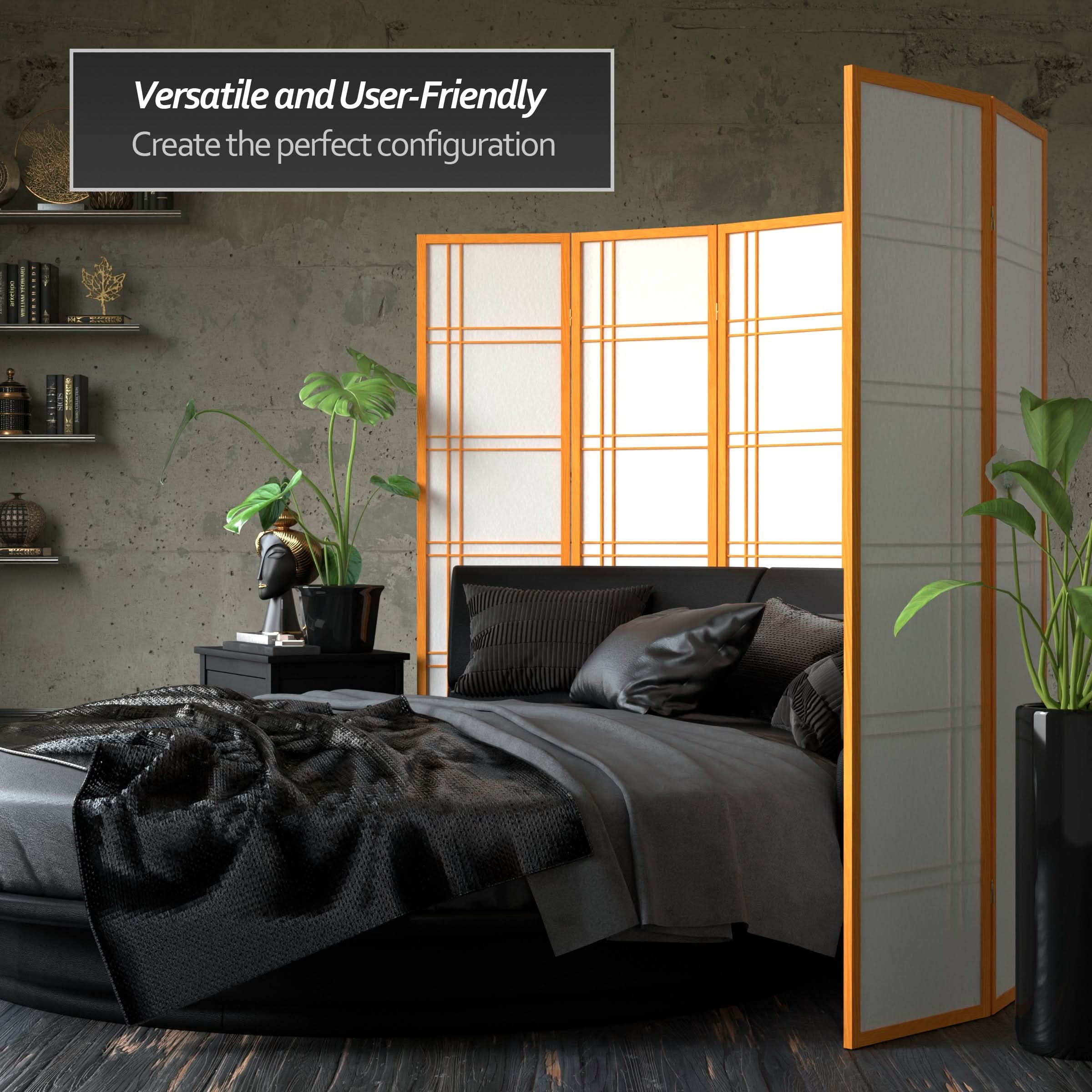 6 ft. Tall Double Cross Shoji Screen - Image 101