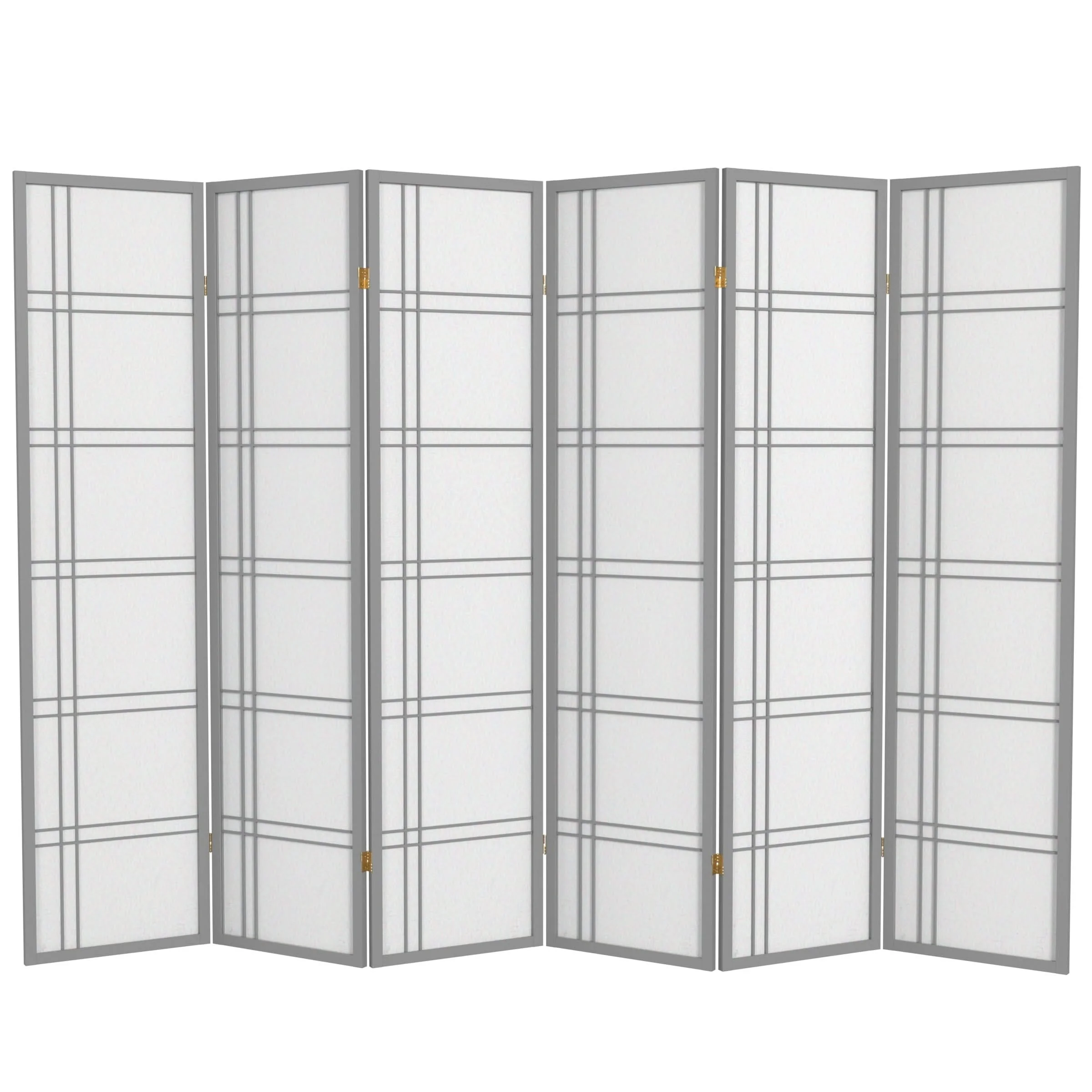 6 ft. Tall Double Cross Shoji Screen - Image 13