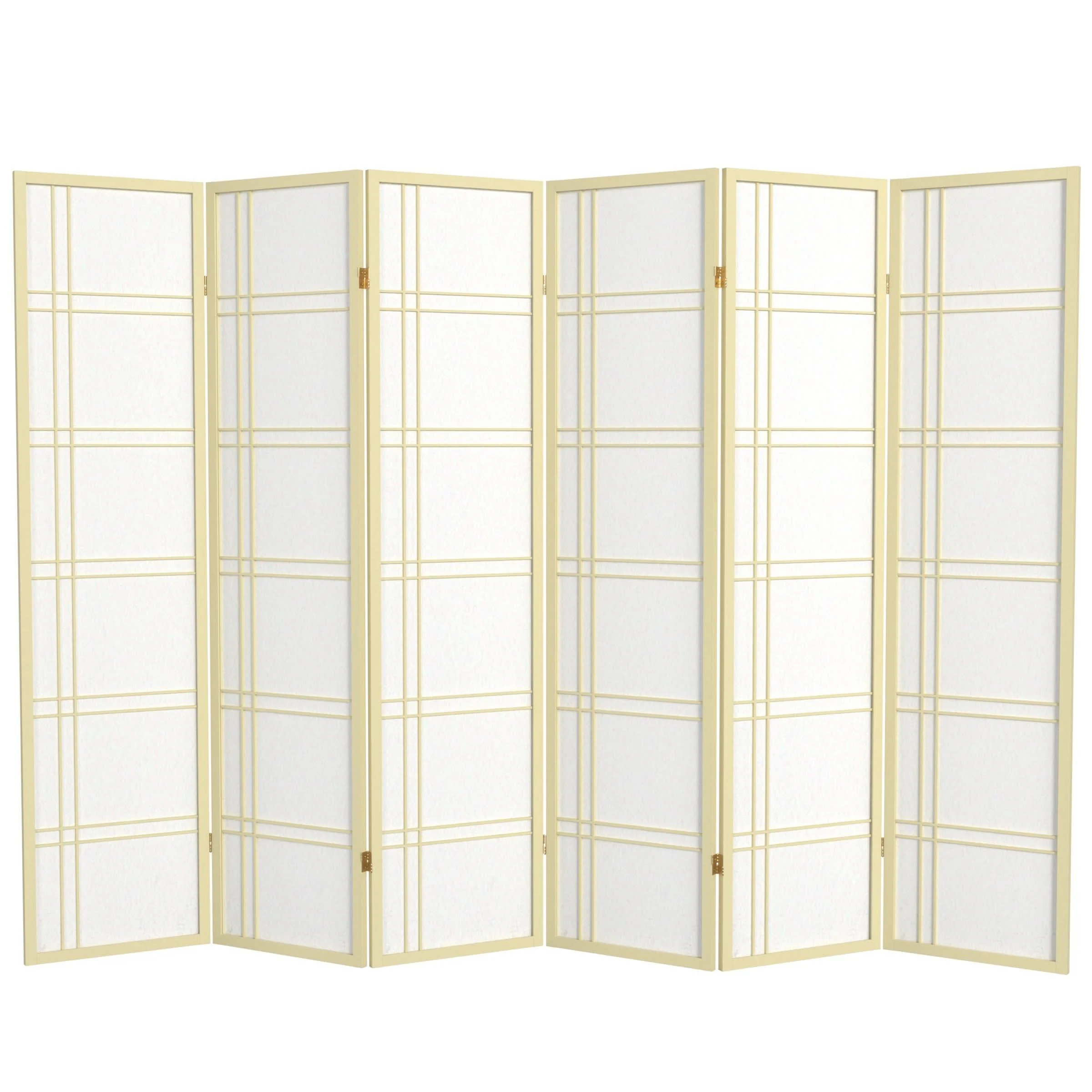 6 ft. Tall Double Cross Shoji Screen - Image 22