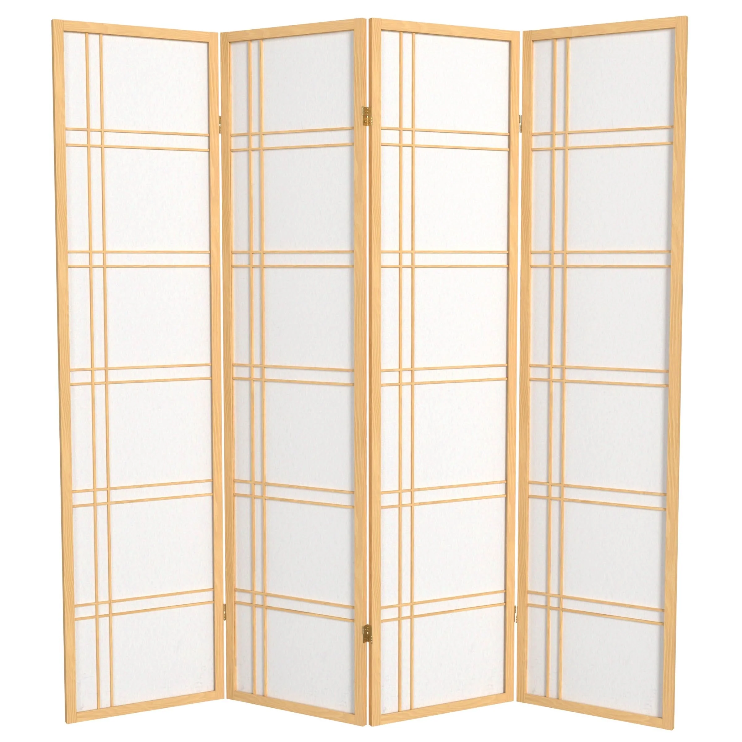 6 ft. Tall Double Cross Shoji Screen - Image 24