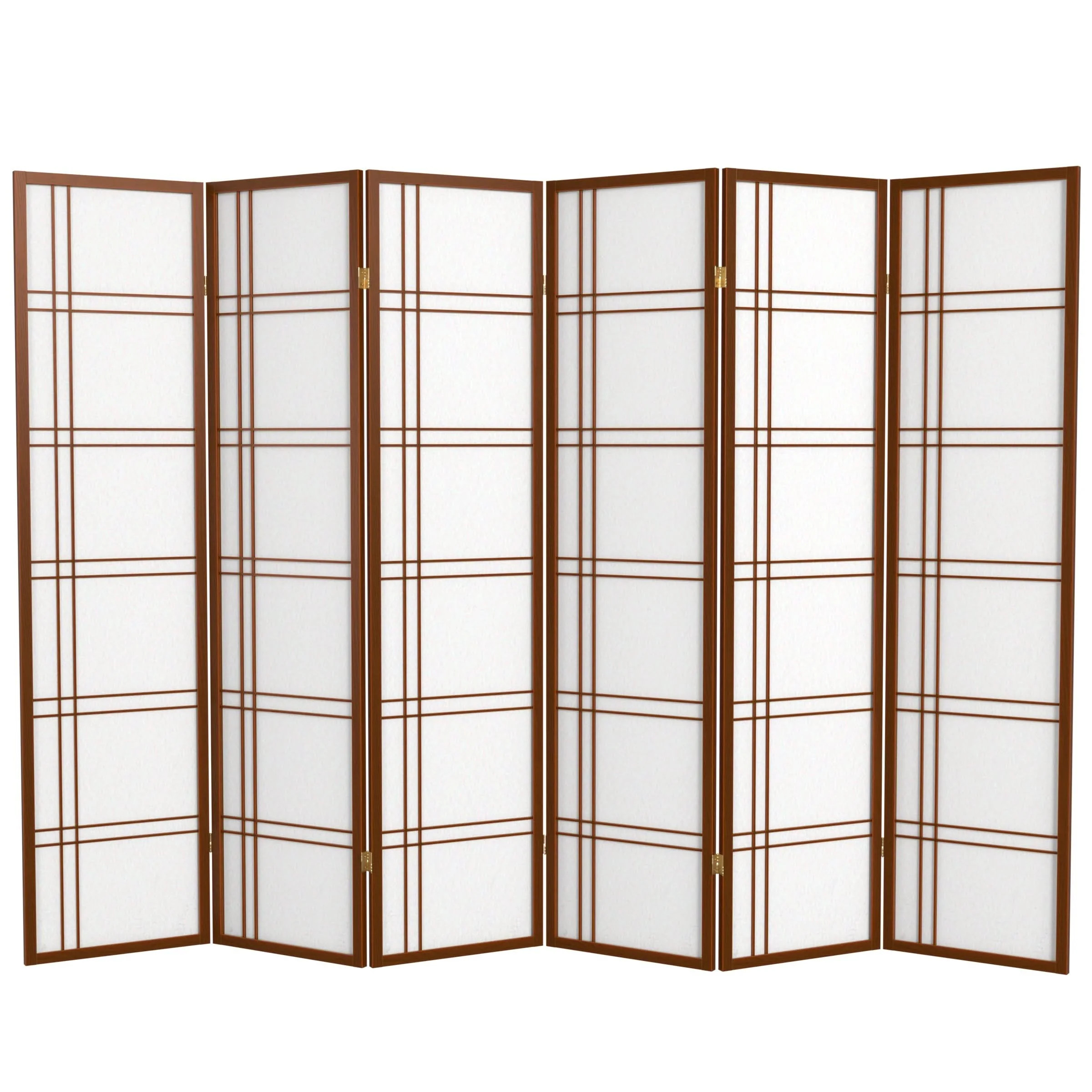 6 ft. Tall Double Cross Shoji Screen - Image 36