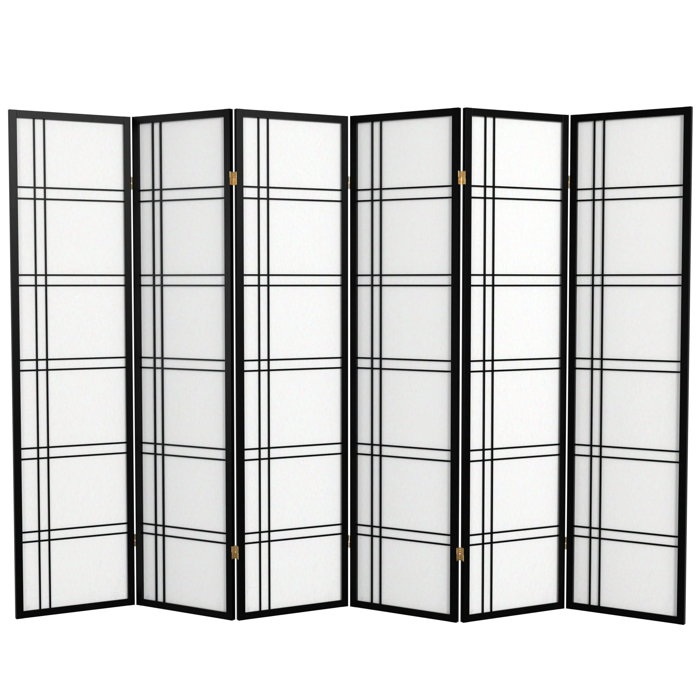 6 ft. Tall Double Cross Shoji Screen - Image 4