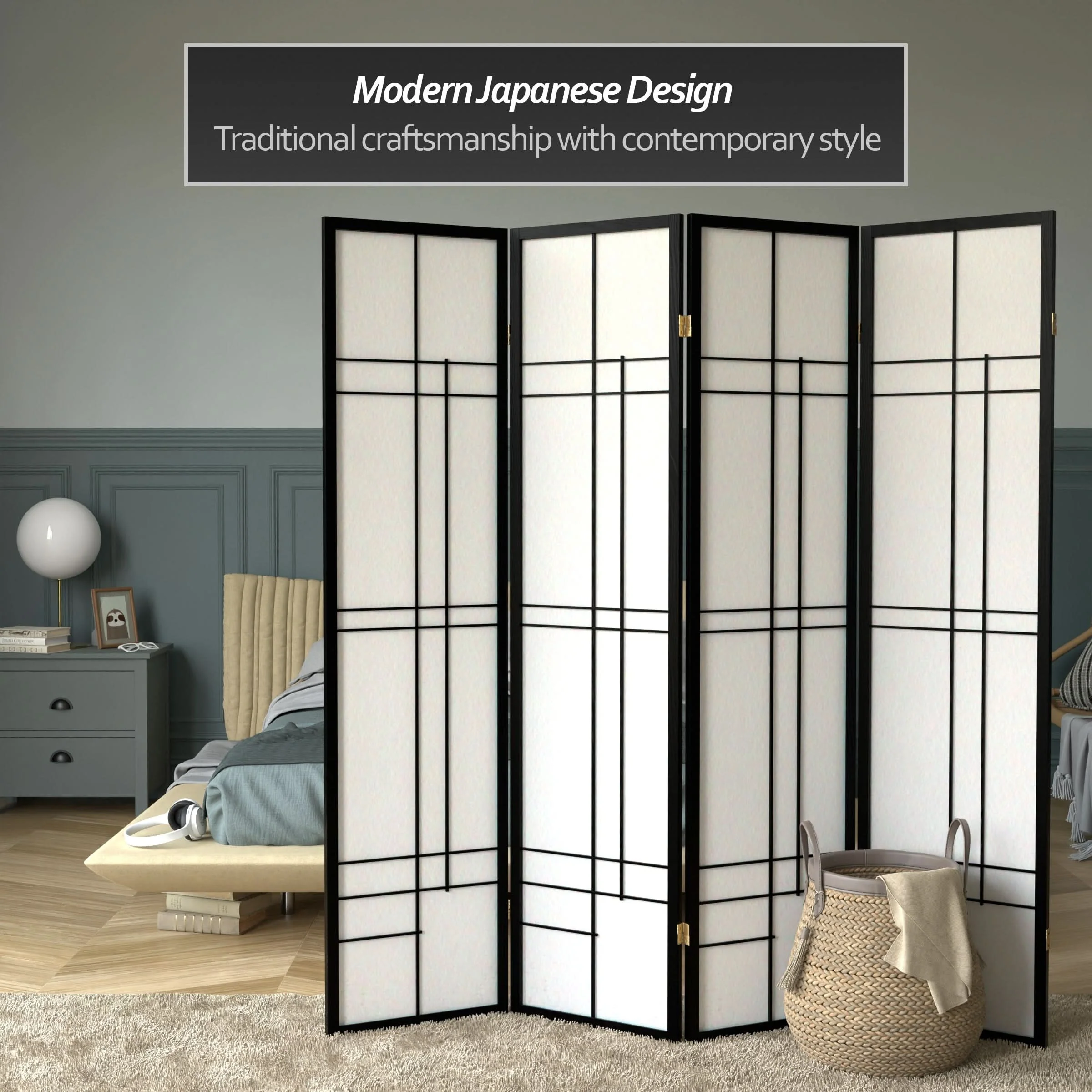 6 ft. Tall Etudes Shoji Screen - Image 19