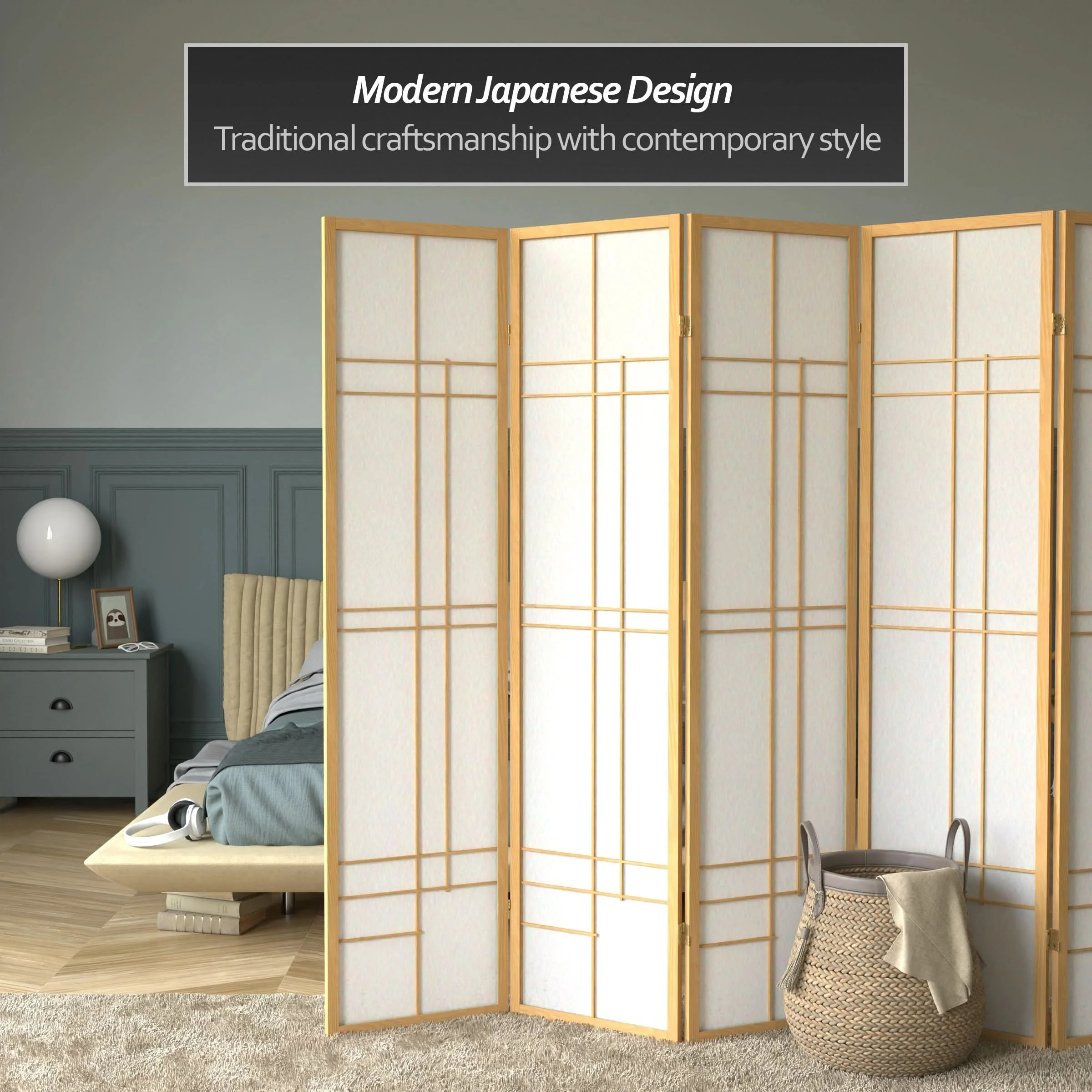 6 ft. Tall Etudes Shoji Screen - Image 27