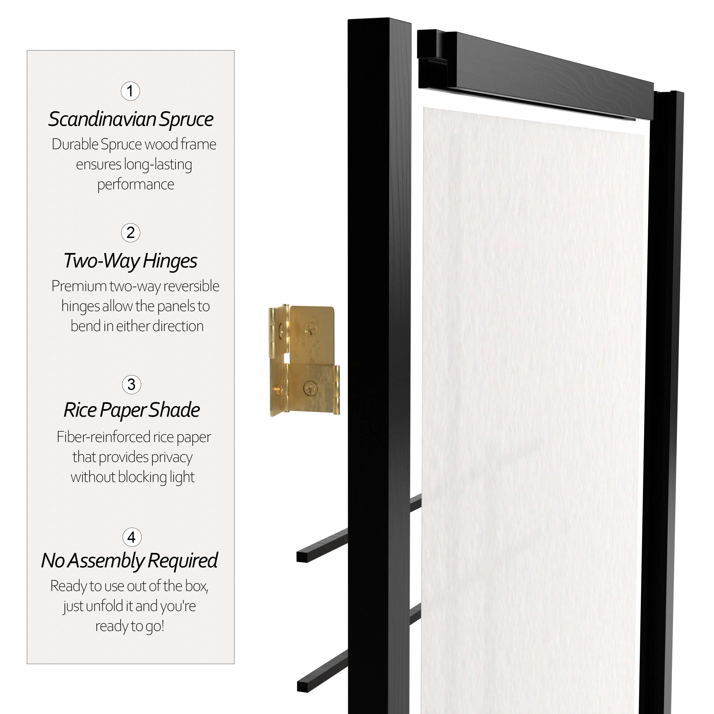6 ft. Tall Etudes Shoji Screen - Image 43