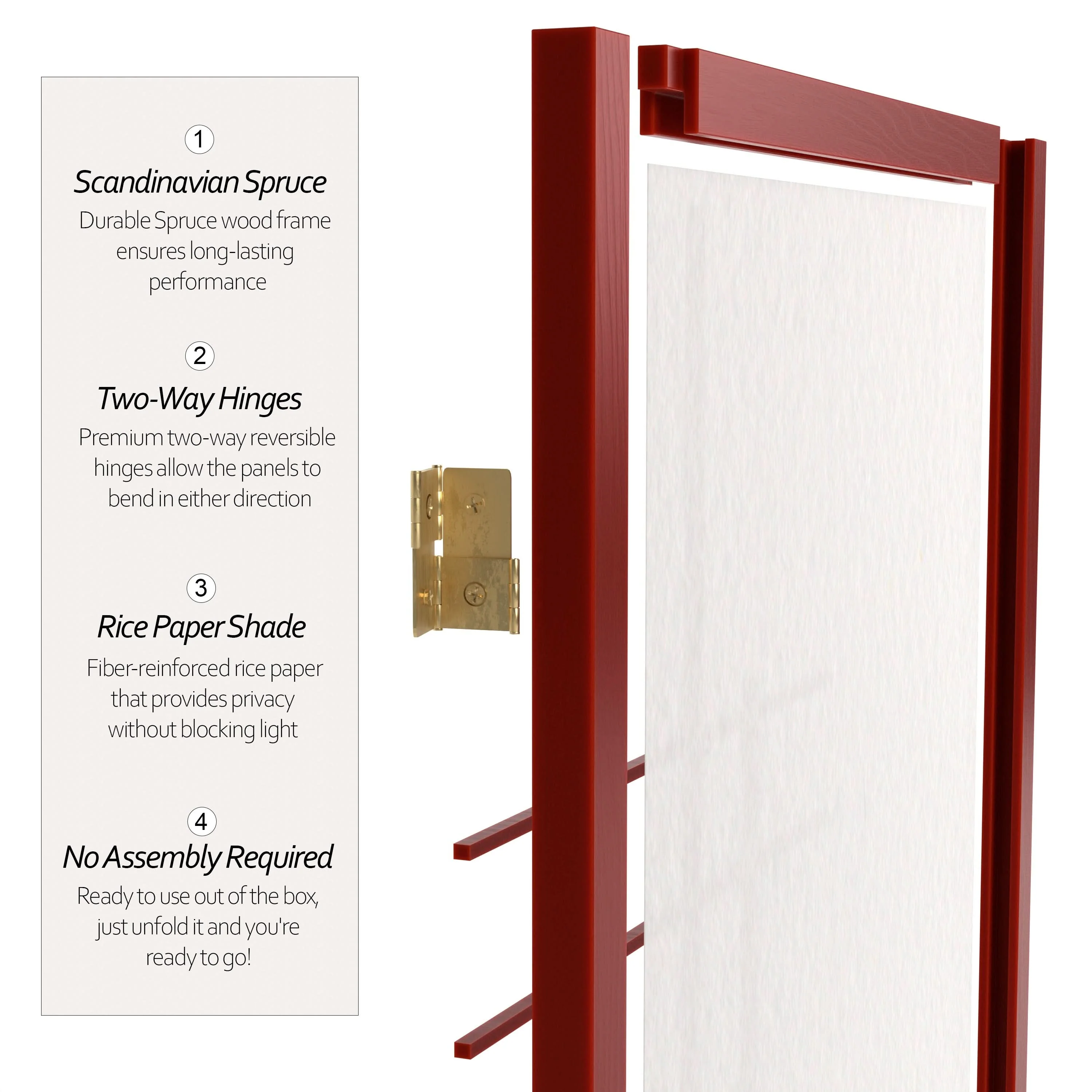 6 ft. Tall Etudes Shoji Screen - Image 46