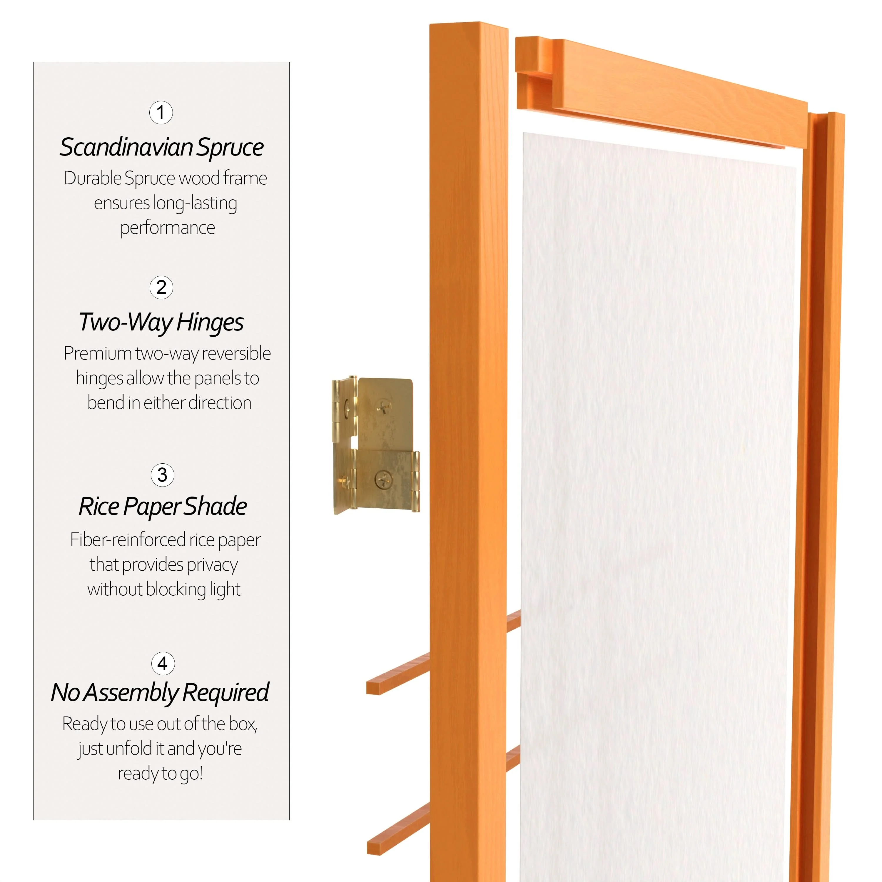 6 ft. Tall Etudes Shoji Screen - Image 48