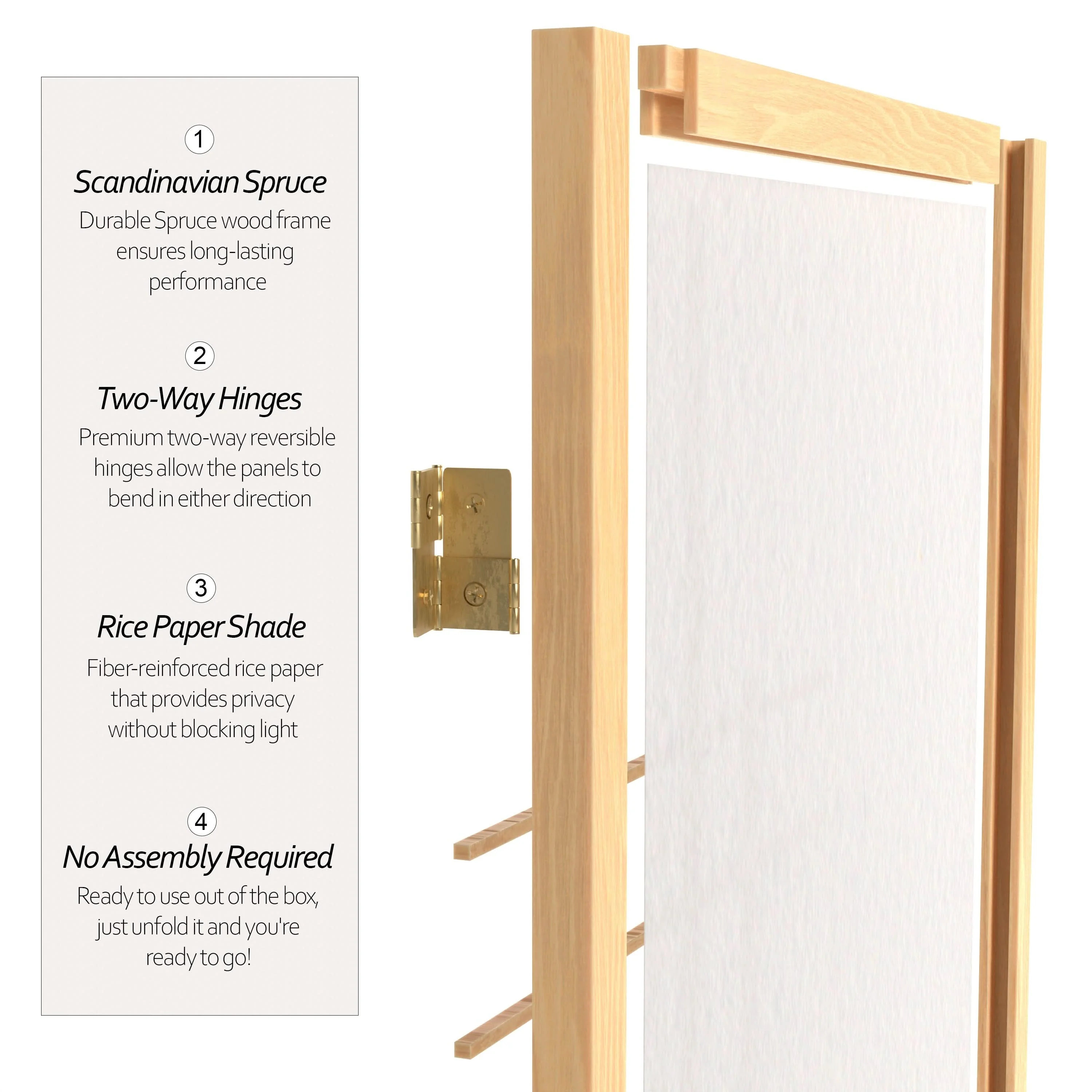 6 ft. Tall Etudes Shoji Screen - Image 55