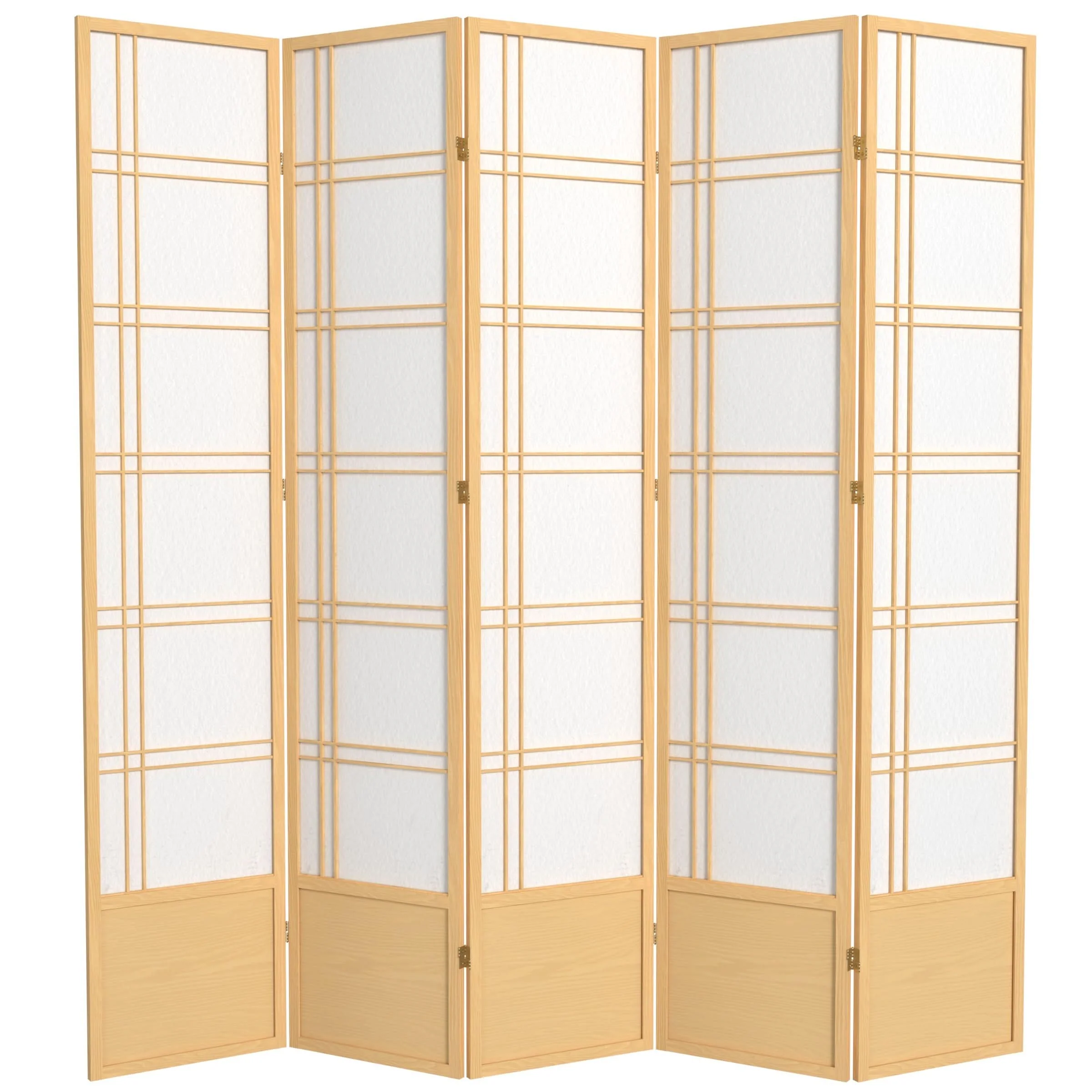 7 ft. Tall Double Cross Shoji Screen - Image 11