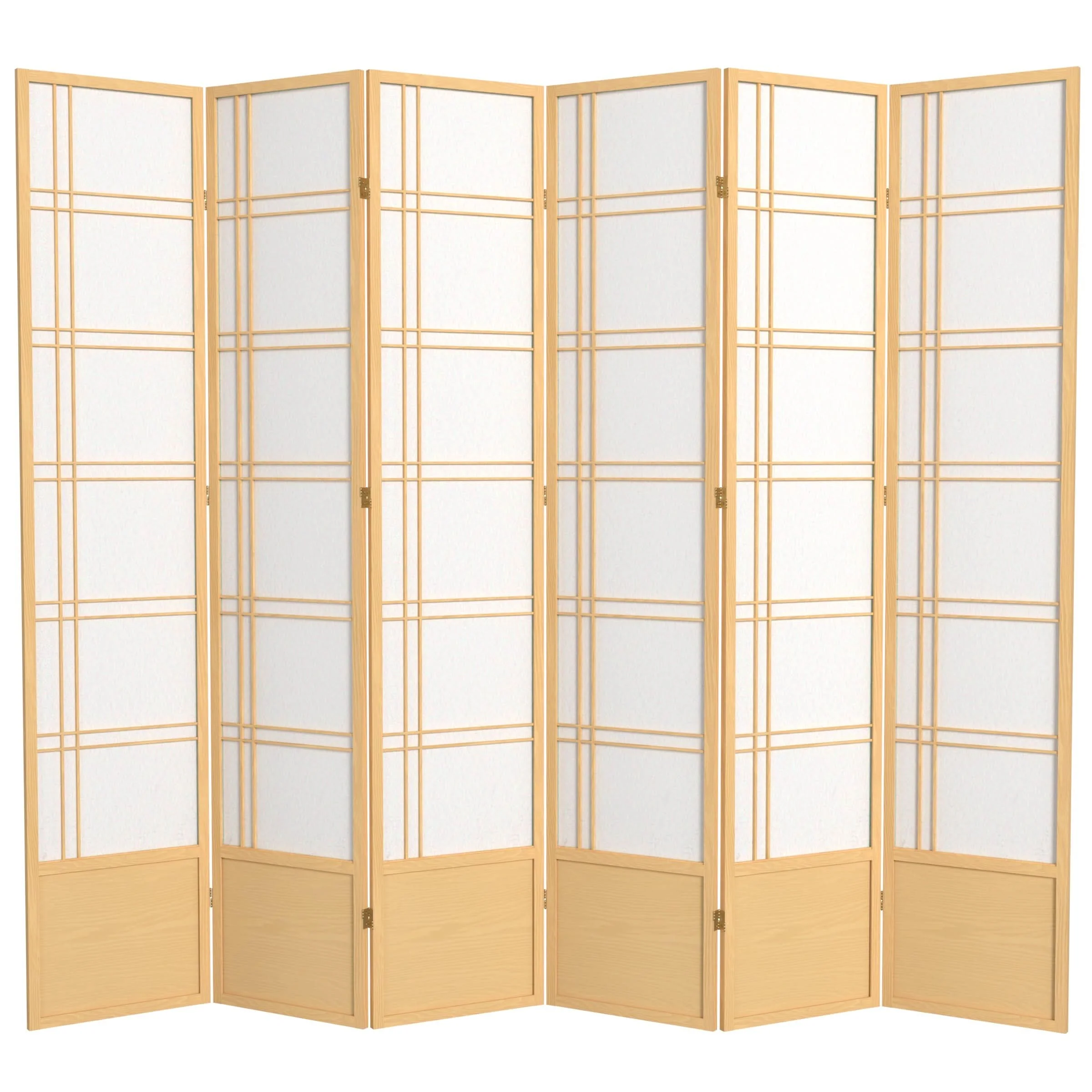 7 ft. Tall Double Cross Shoji Screen - Image 12