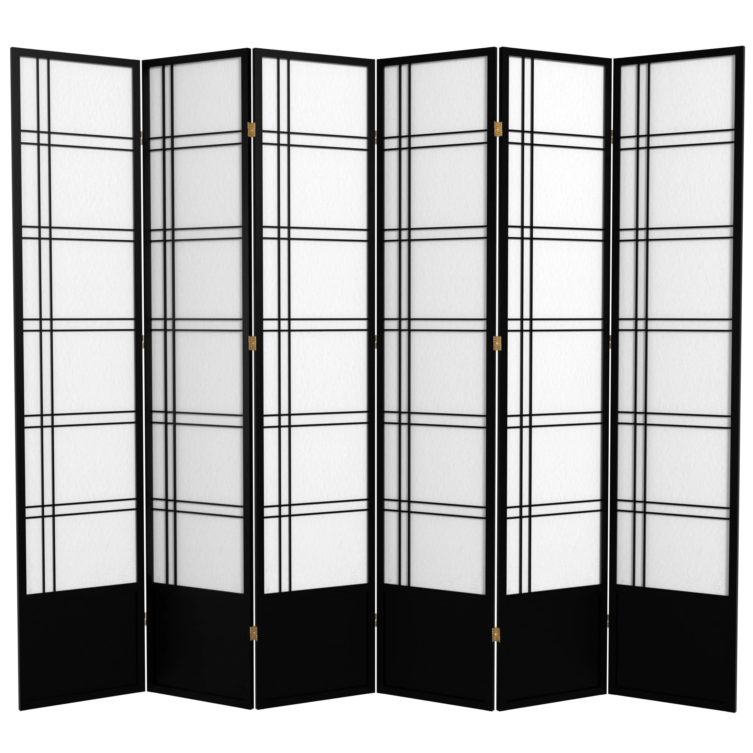 7 ft. Tall Double Cross Shoji Screen - Image 4