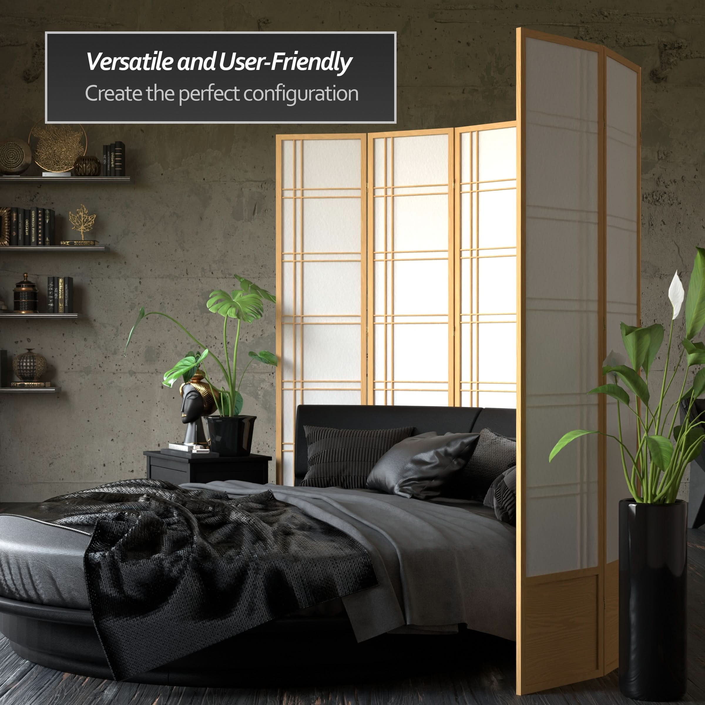 7 ft. Tall Double Cross Shoji Screen - Image 60