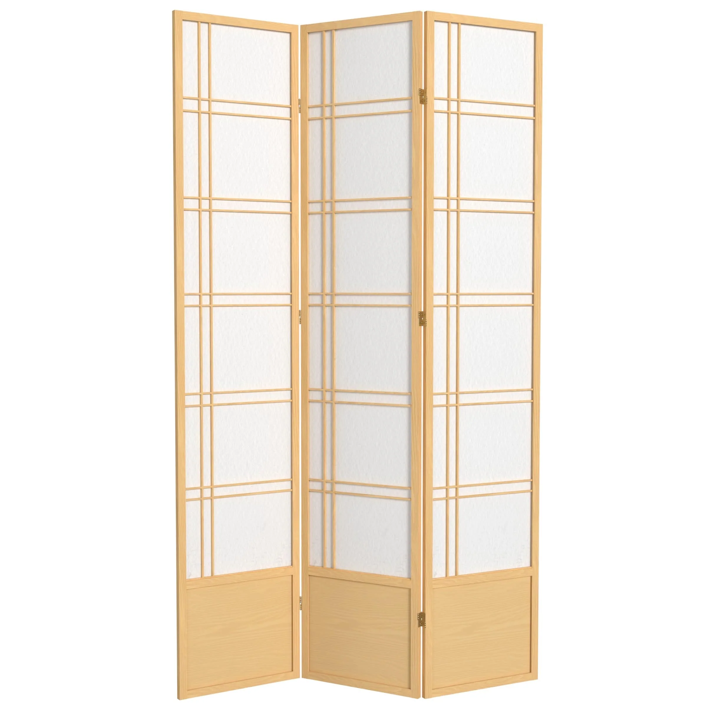 7 ft. Tall Double Cross Shoji Screen - Image 9