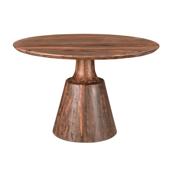 Acres 46" Sheesham Wood Round Dining Table