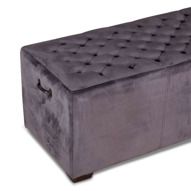 Arabella Mid-Century Modern Velvet Bench - Image 4