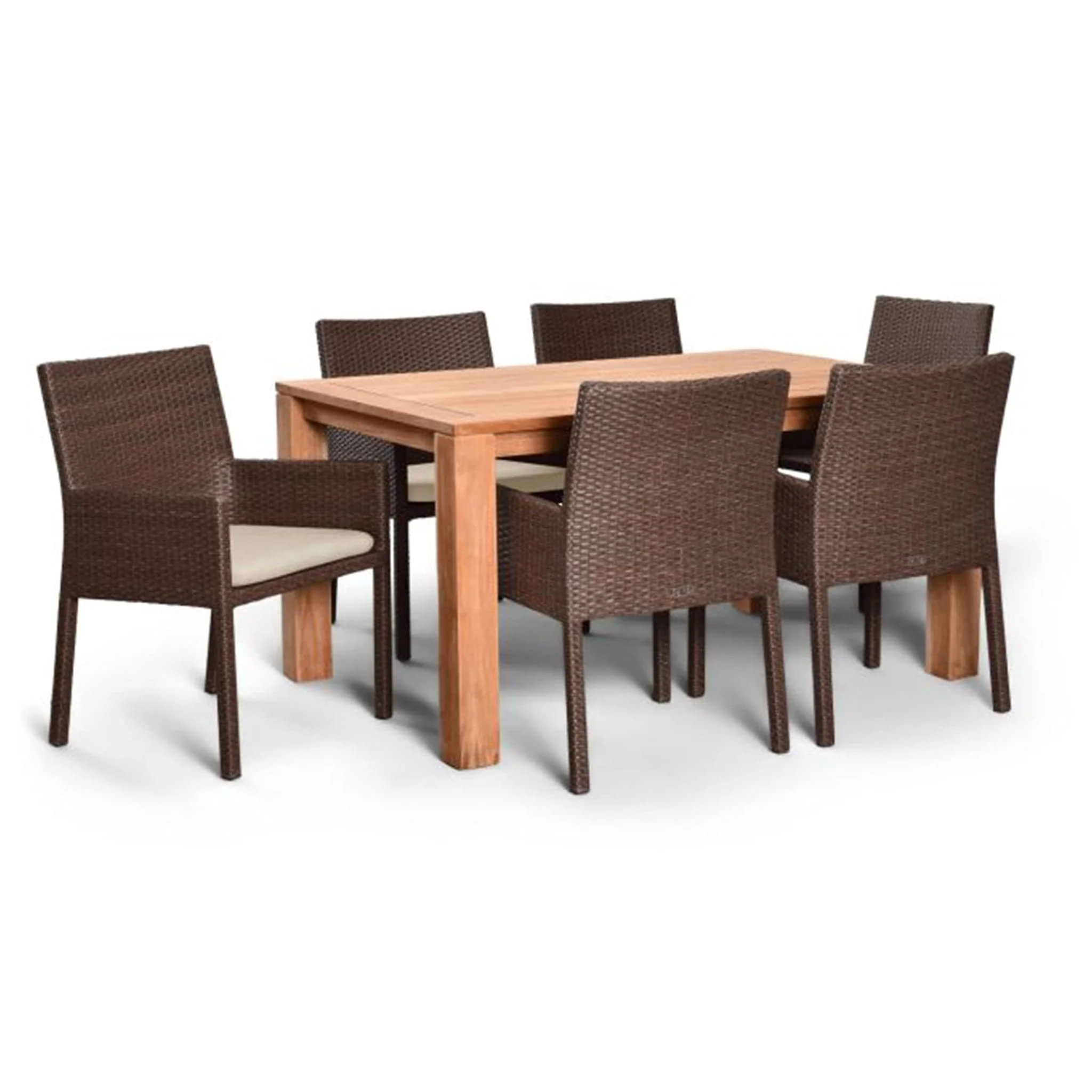 Arden Teak 7 Piece Dining Set - Image 4