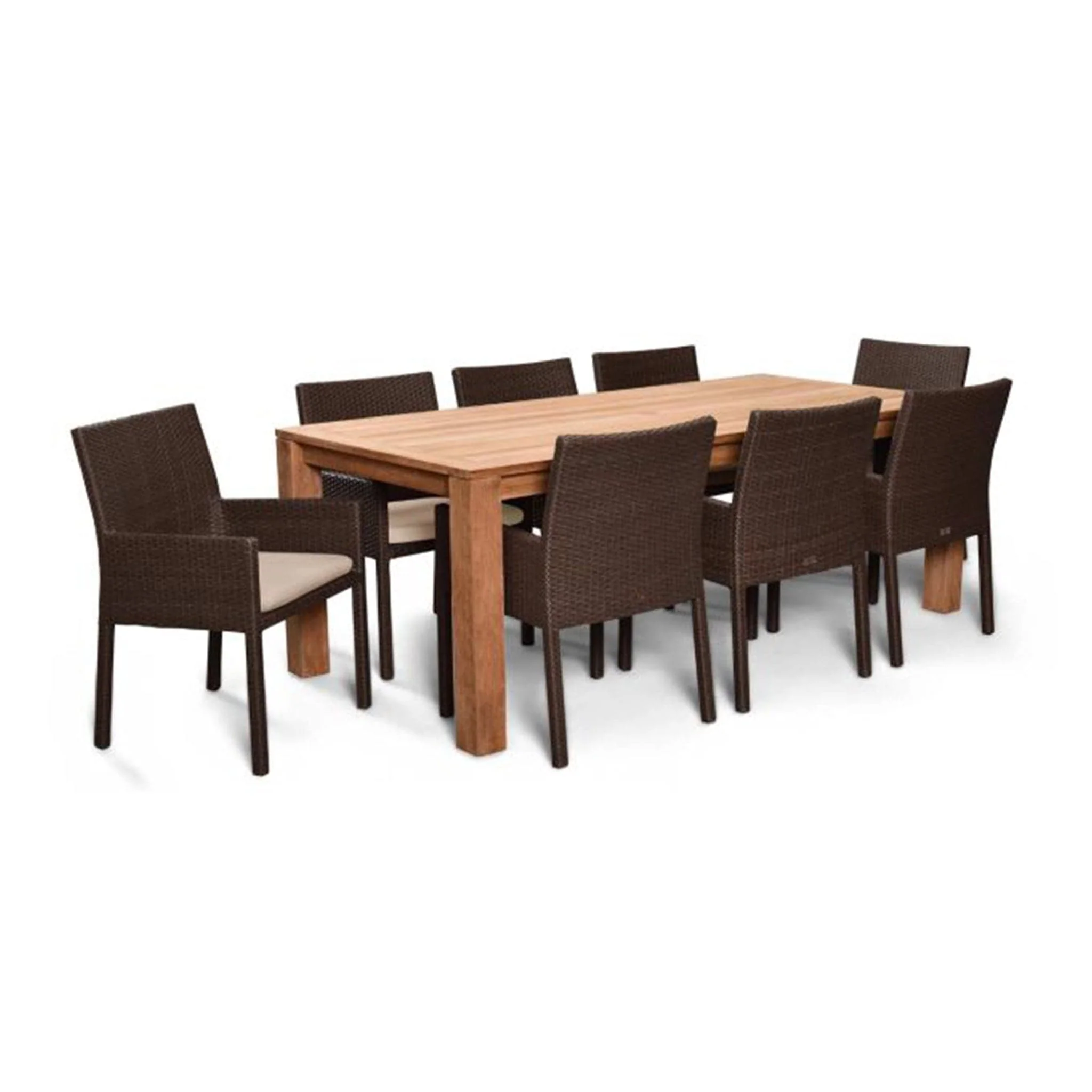 Arden Teak 9 Piece Dining Set - Image 4