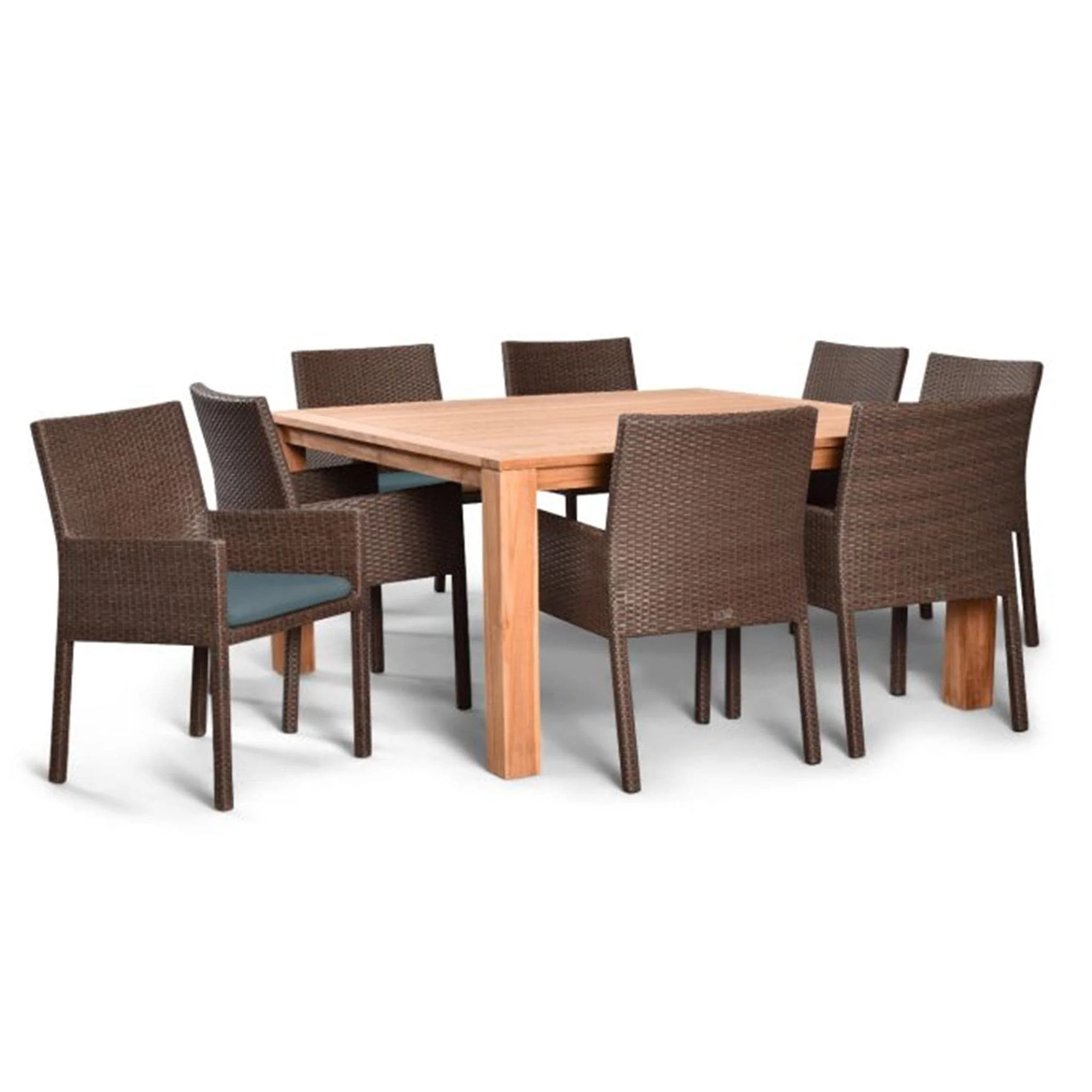 Arden Teak 9 Piece Square Dining Set - Image 3