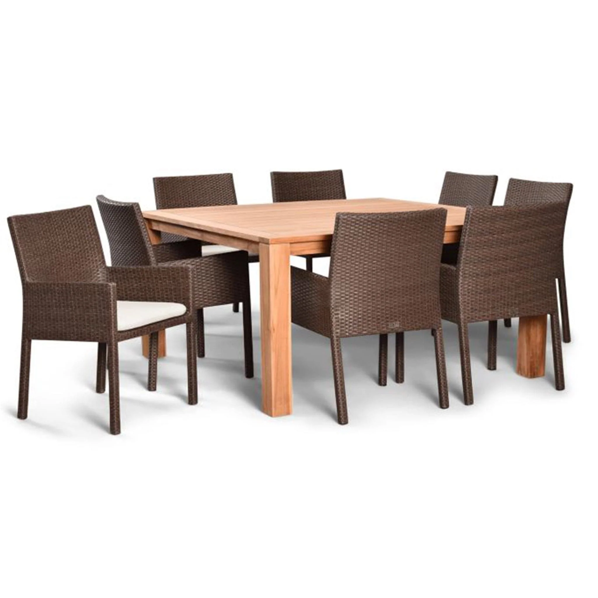 Arden Teak 9 Piece Square Dining Set - Image 4