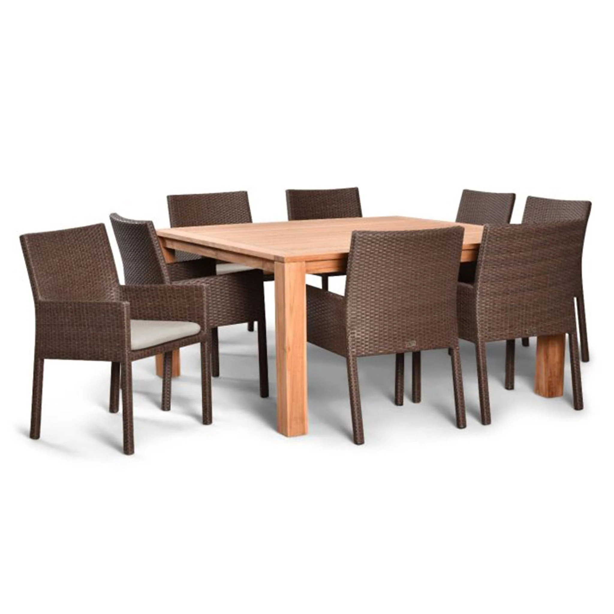 Arden Teak 9 Piece Square Dining Set - Image 5