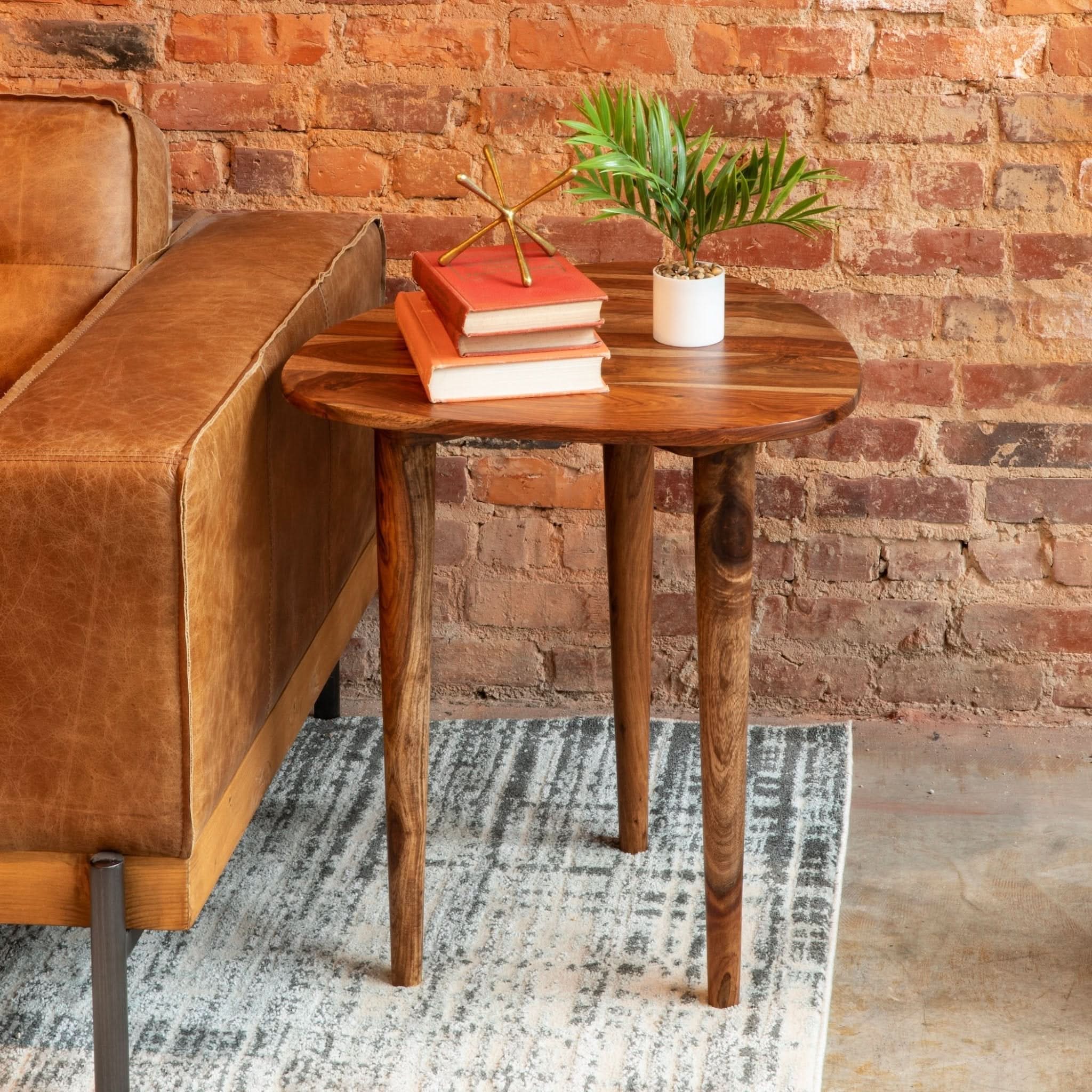 Arrey Sheesham Wood Side Table - Image 3