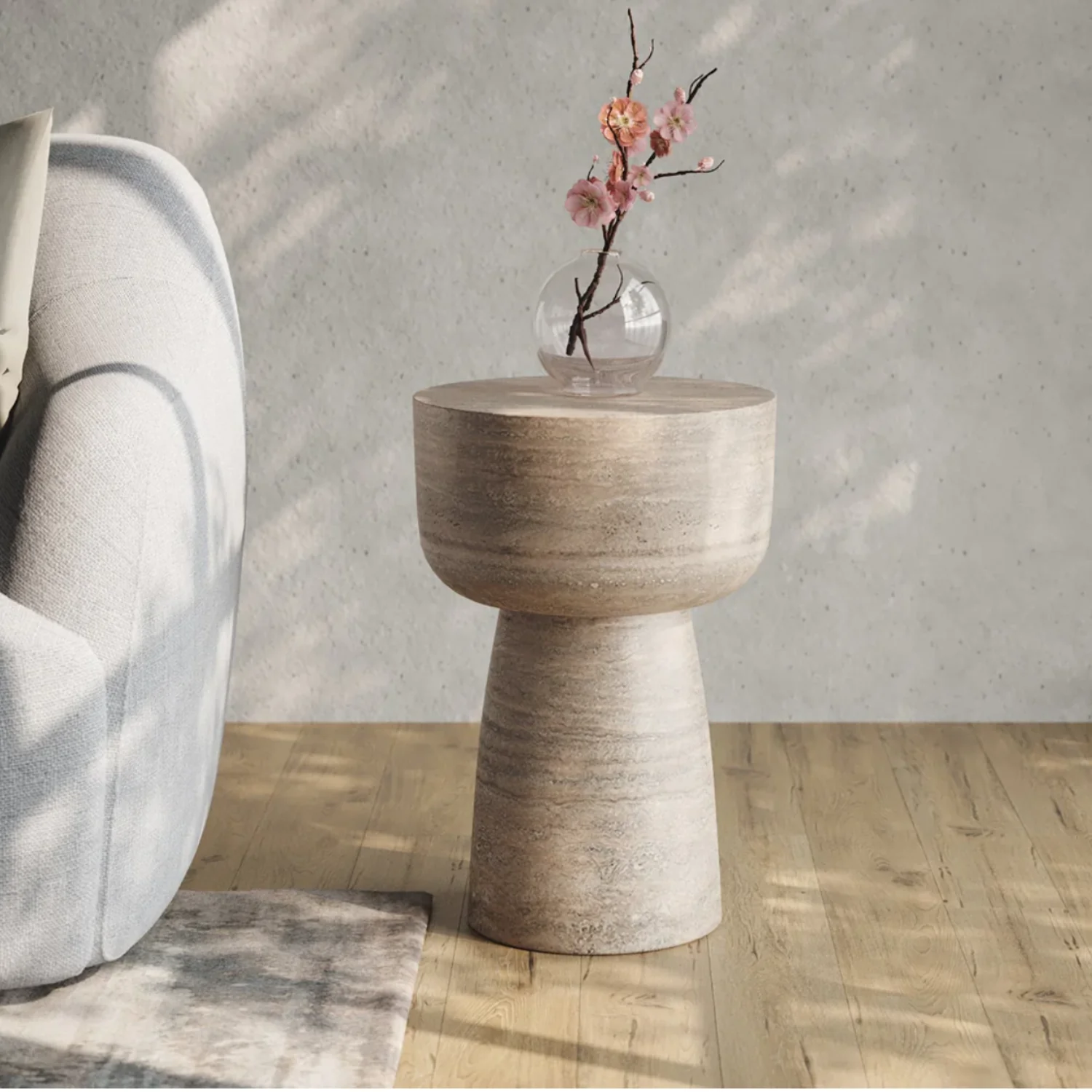 Arvo Concrete Outdoor Side Table - Image 3