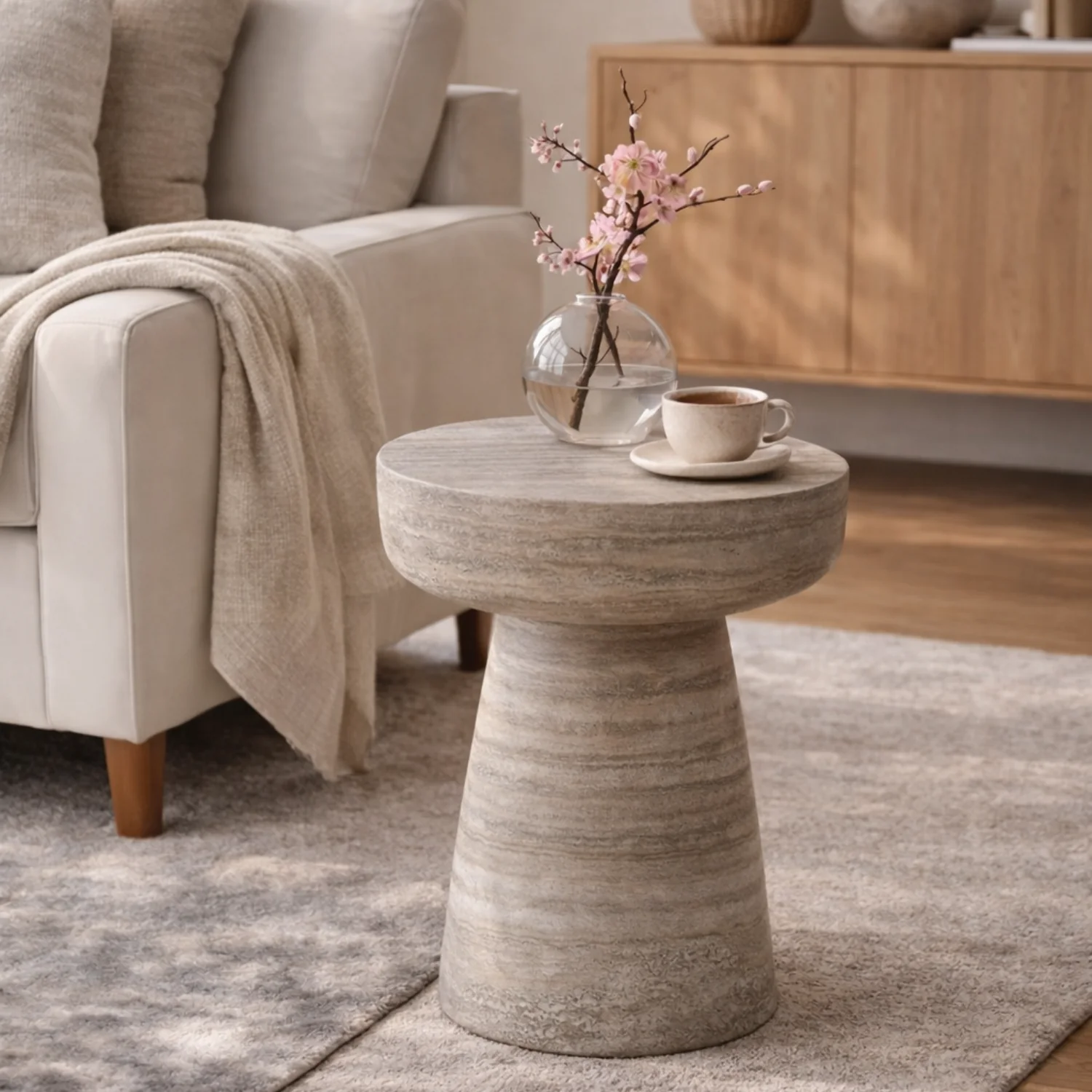 Arvo Concrete Outdoor Side Table - Image 4