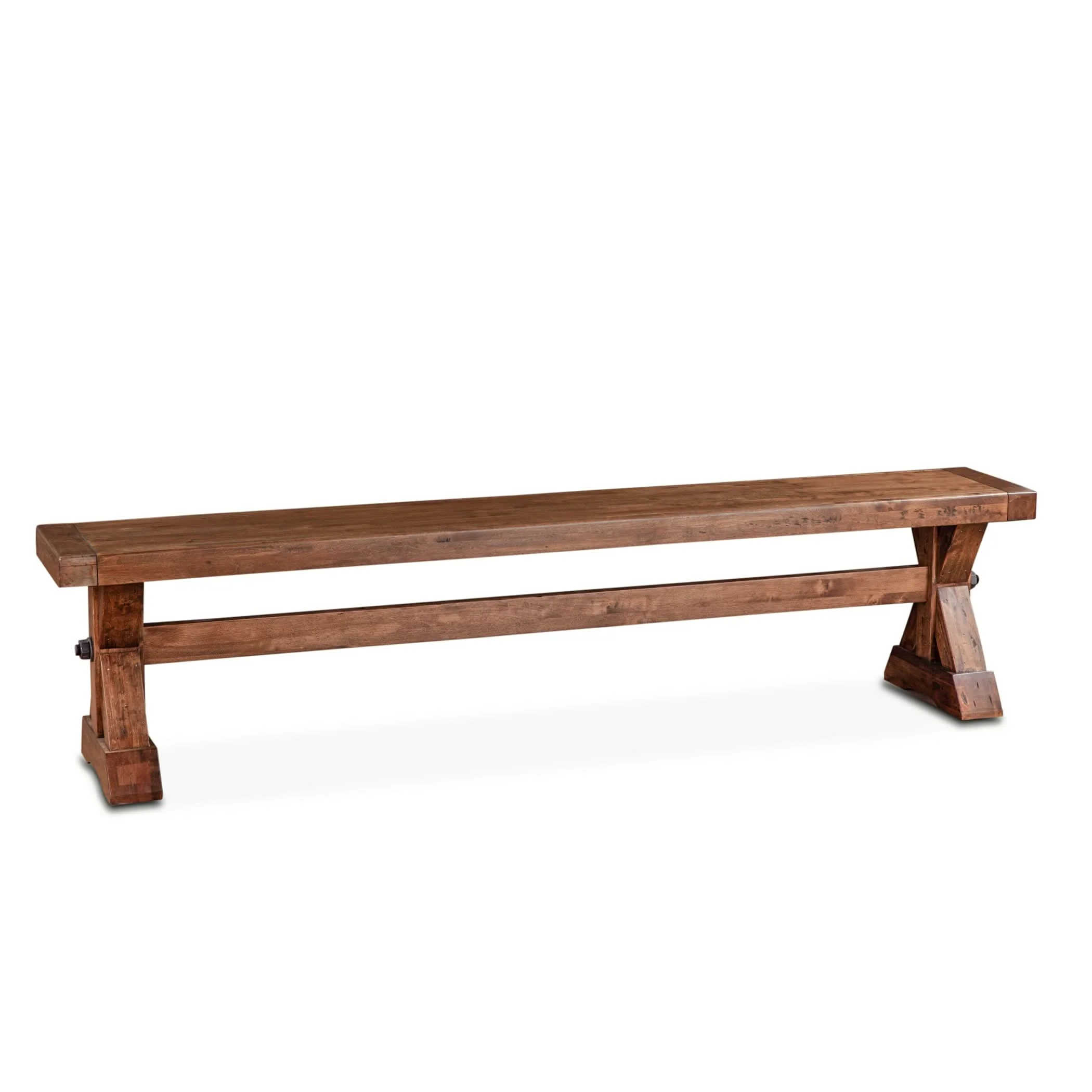 Aspen Birch Wood Rustic Dining Bench