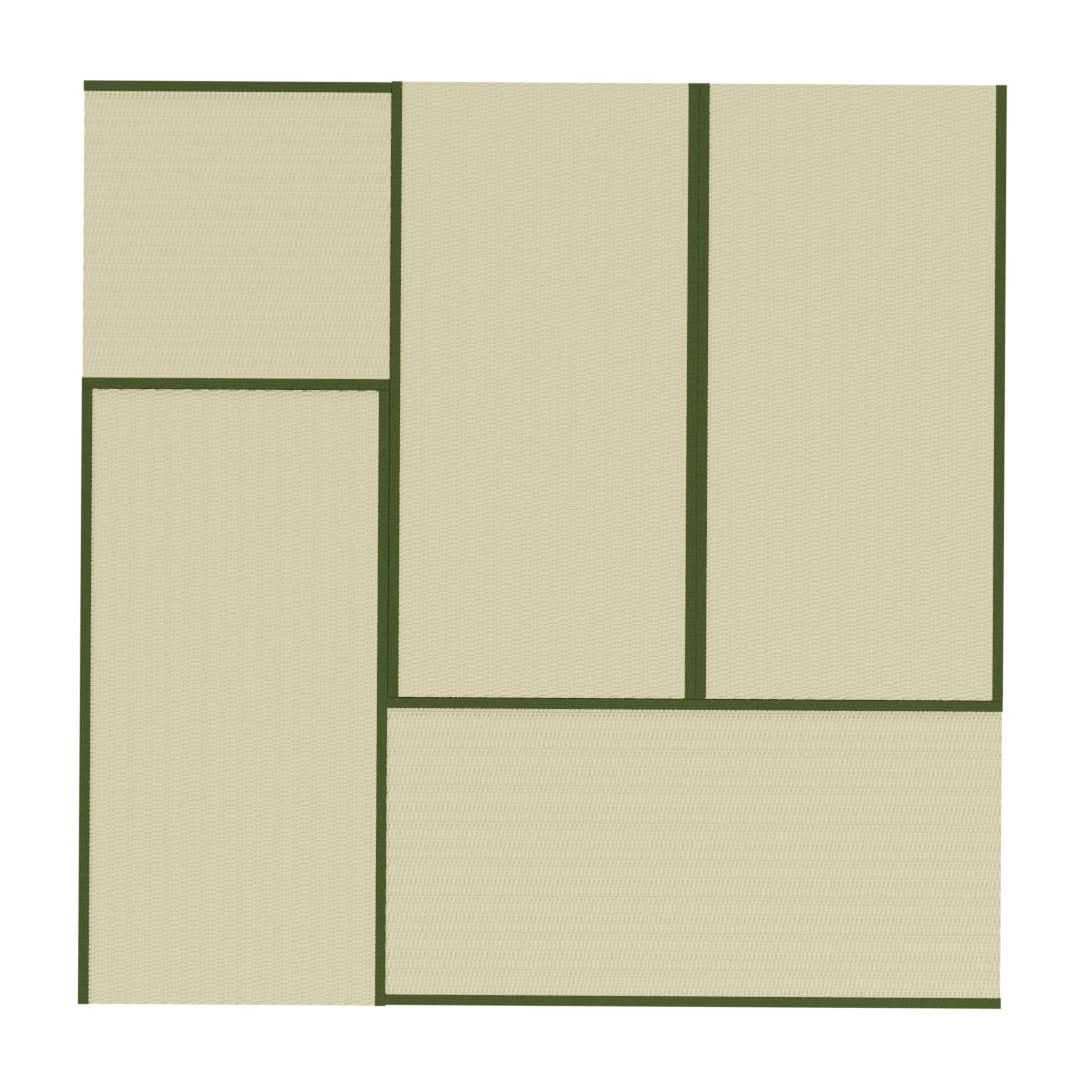 Auspicious 5-Piece Tatami Mat Set - Image 20